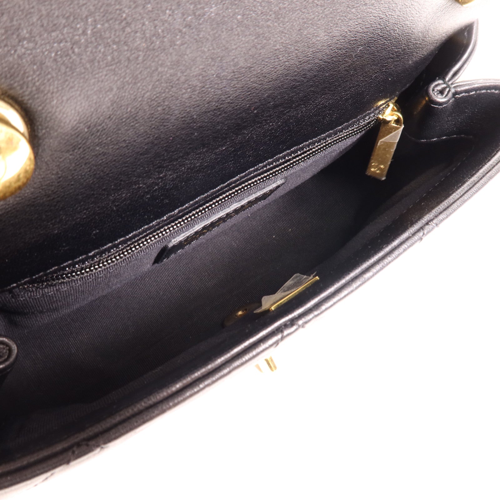 CHANEL 羊皮皮革Chain Shoulder金扣手挽肩背兩用袋