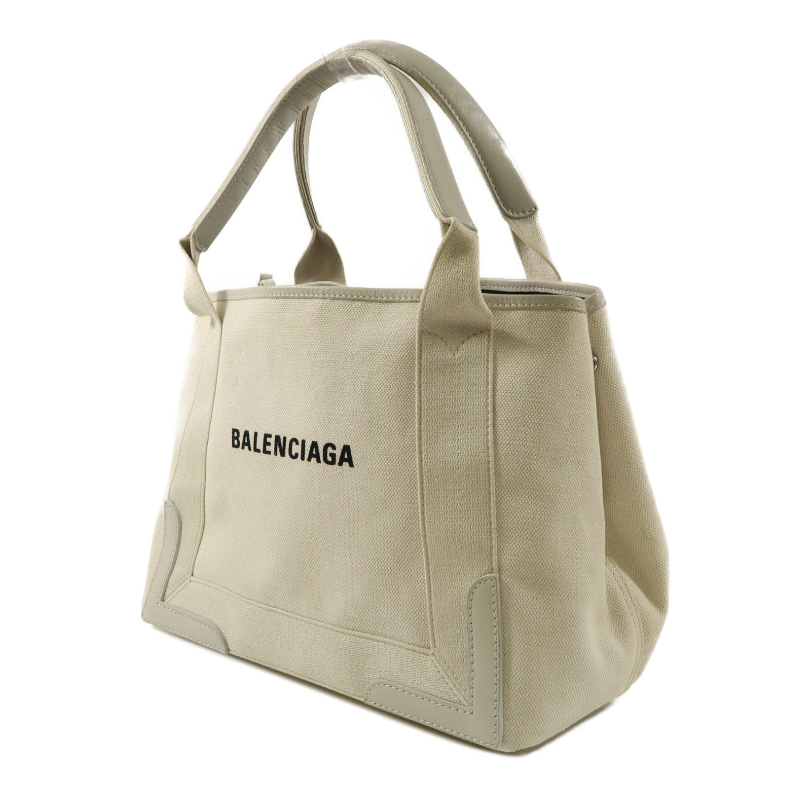 BALENCIAGA 帆布Navy Cabas手挽袋白色