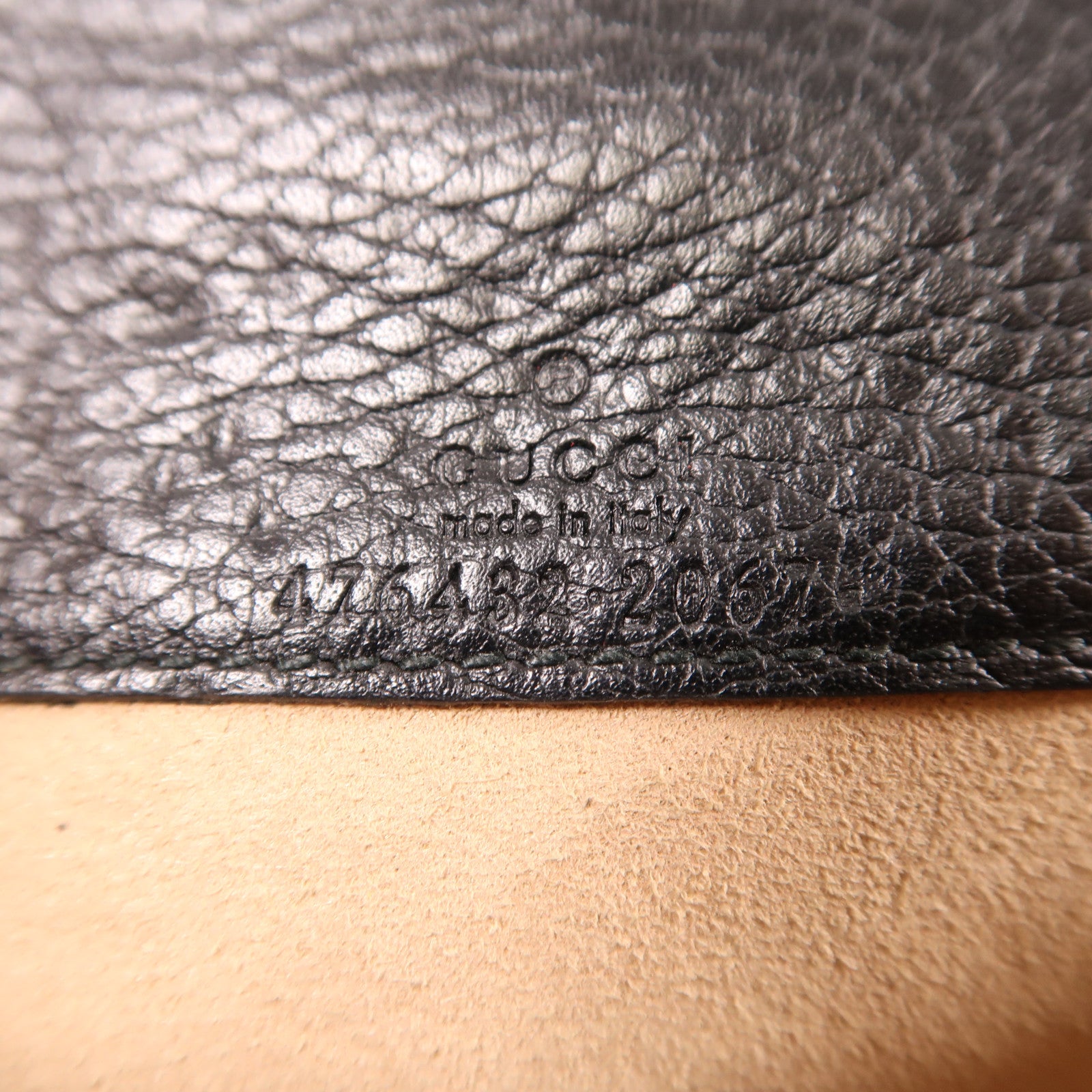 GUCCI GG SHW Dionysus Super Mini Chain Shoulder Bag Leather Black