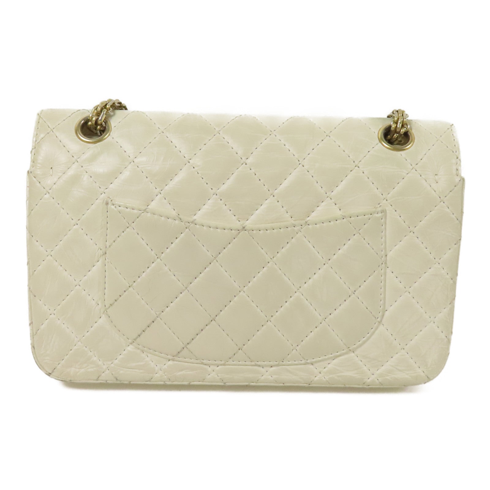 CHANEL 牛皮皮革2.55金扣鏈帶肩背袋