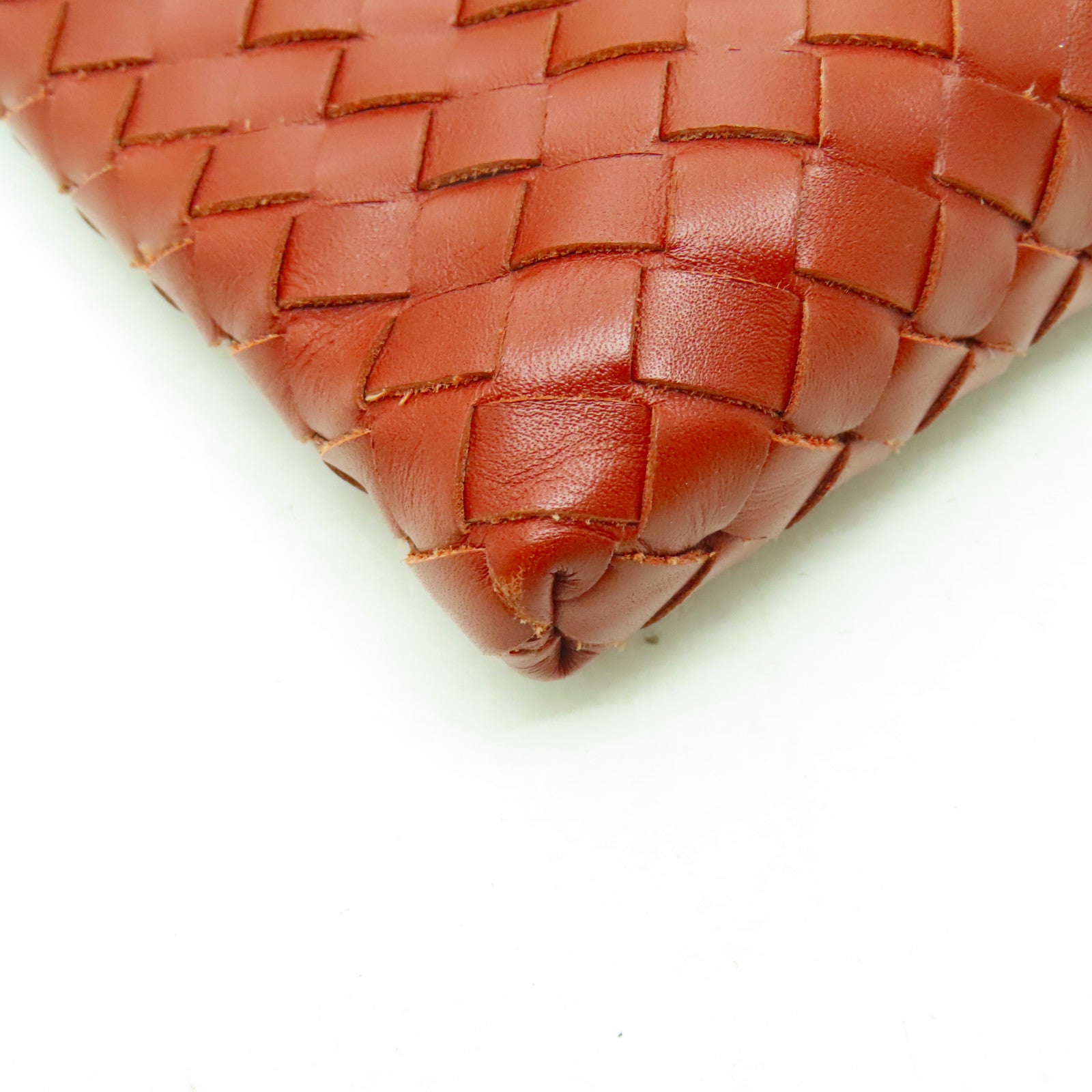 BOTTEGA VENETA 【激減優惠】織紋皮革Cross Carry Bag肩背袋紅色