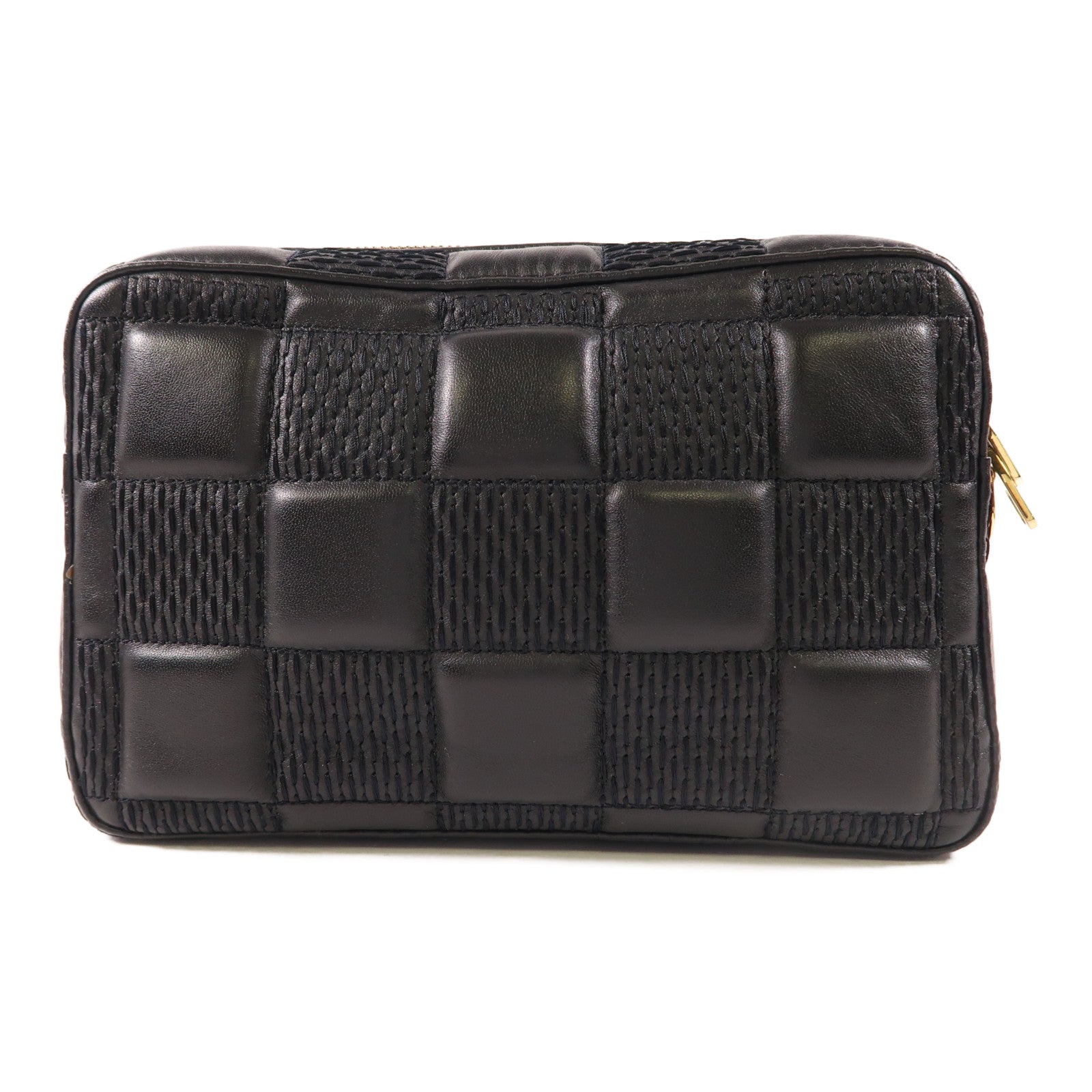LOUIS VUITTON Damier Quilt Troca PM金扣肩背袋
