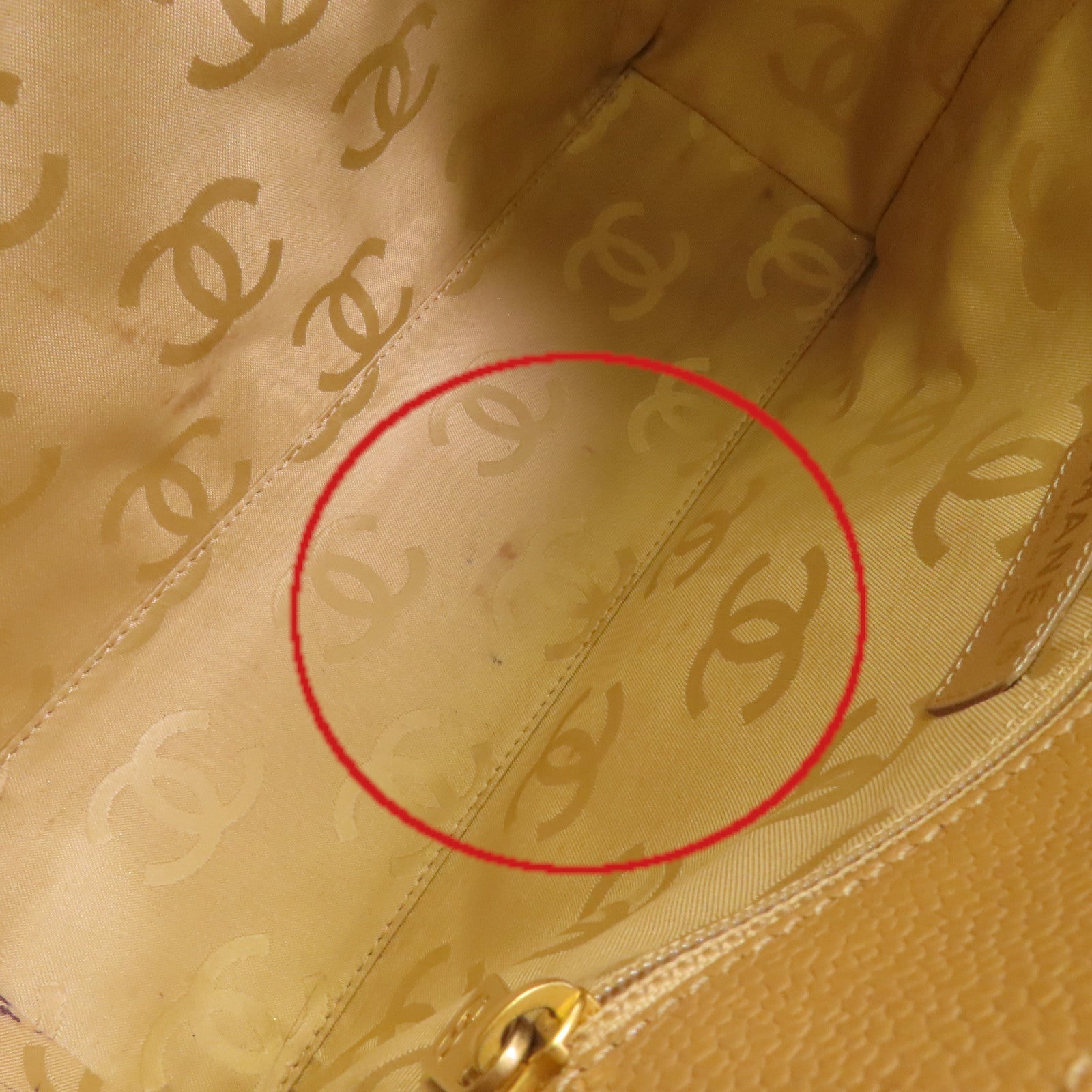 CHANEL 牛皮皮革Vintage Shoulder Bag金扣肩背袋