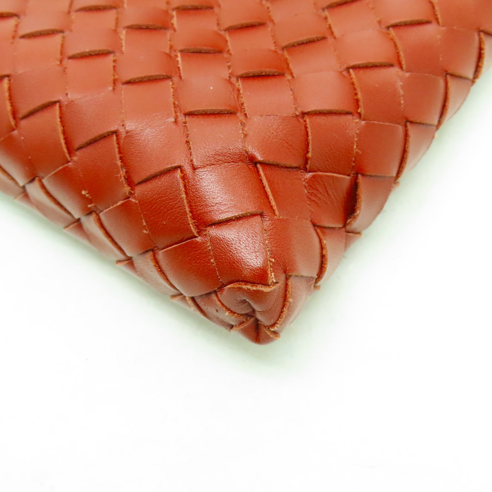 BOTTEGA VENETA 【激減優惠】織紋皮革Cross Carry Bag肩背袋紅色