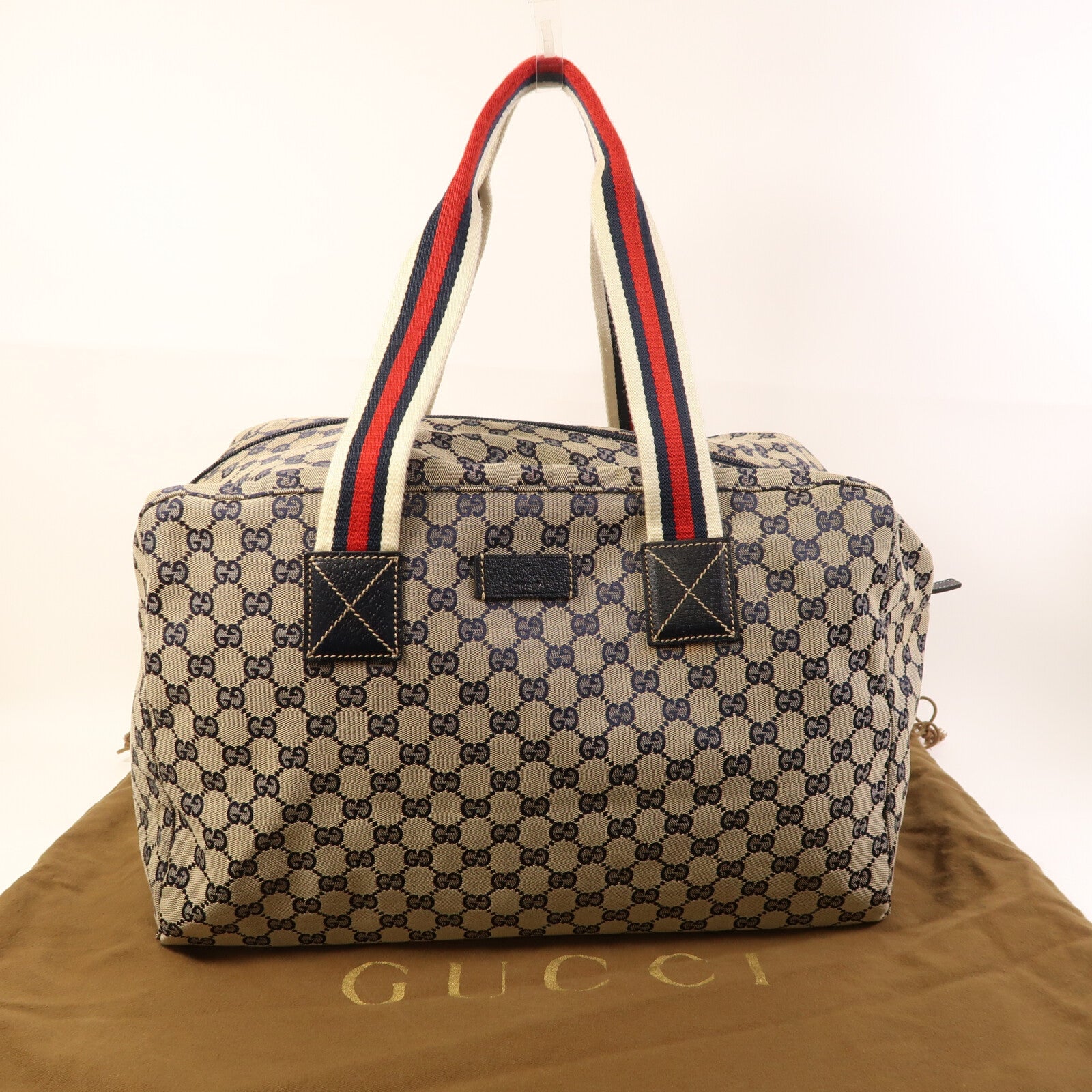 GUCCI 帆布Boston Bag波士頓包