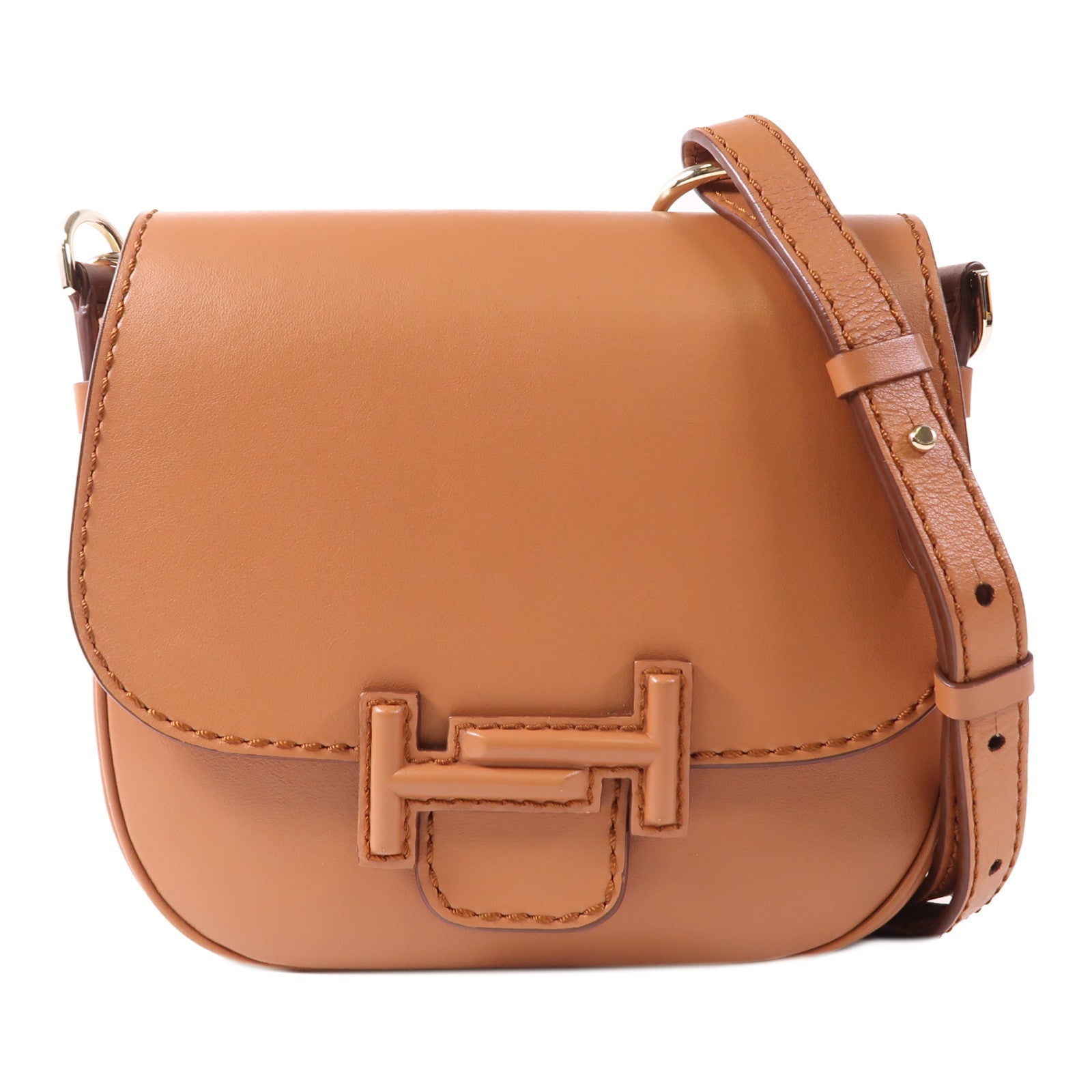 TOD'S 牛皮皮革Shoulder Bag金扣肩背袋