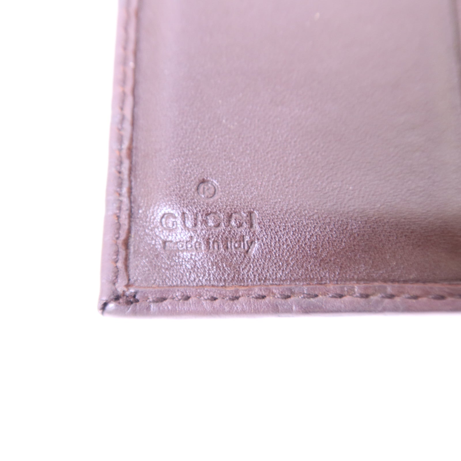 GUCCI 【激減優惠】牛皮皮革GG Trifold Wallet金扣錢包