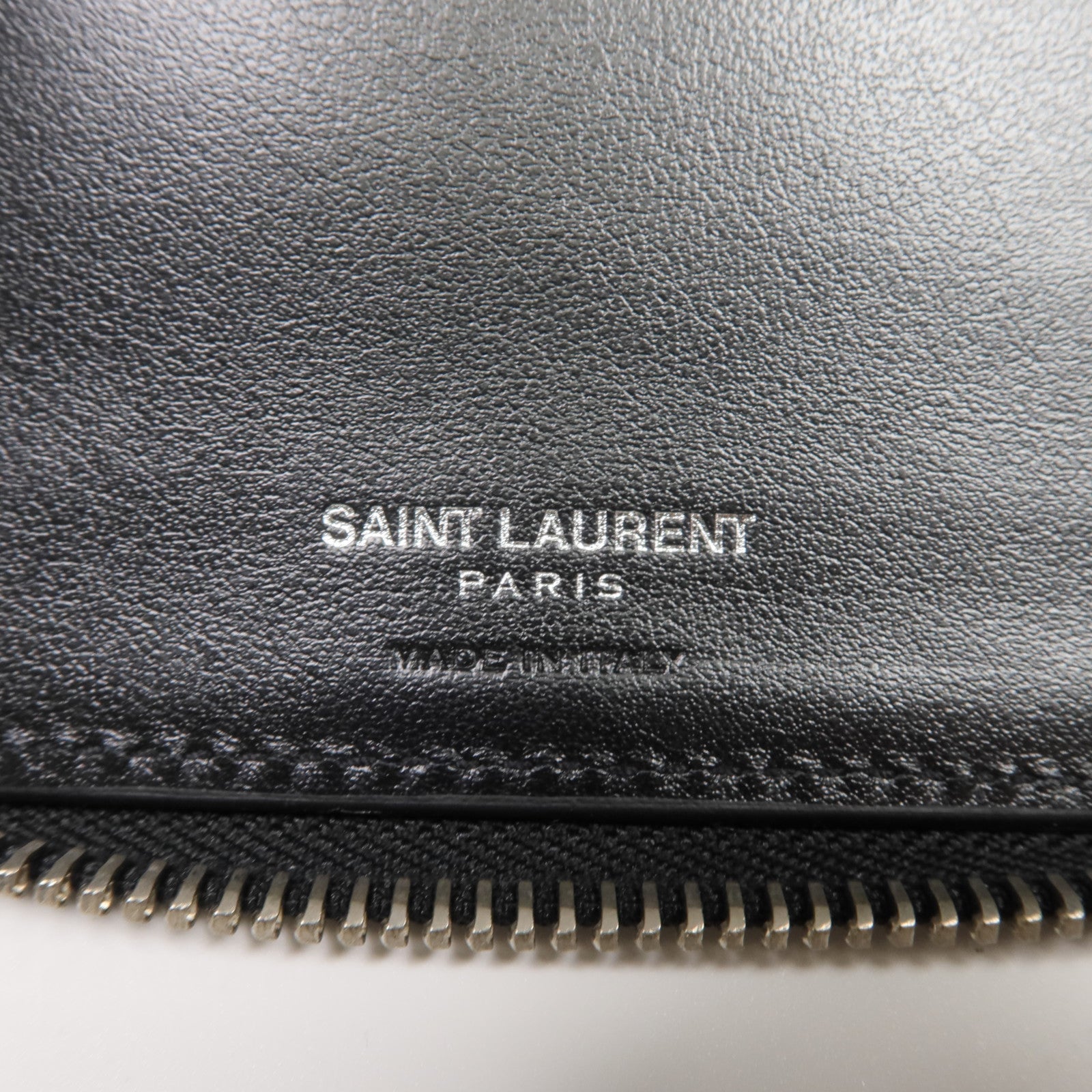 SAINT LAURENT 牛皮皮革Zipper Long Wallet長錢包