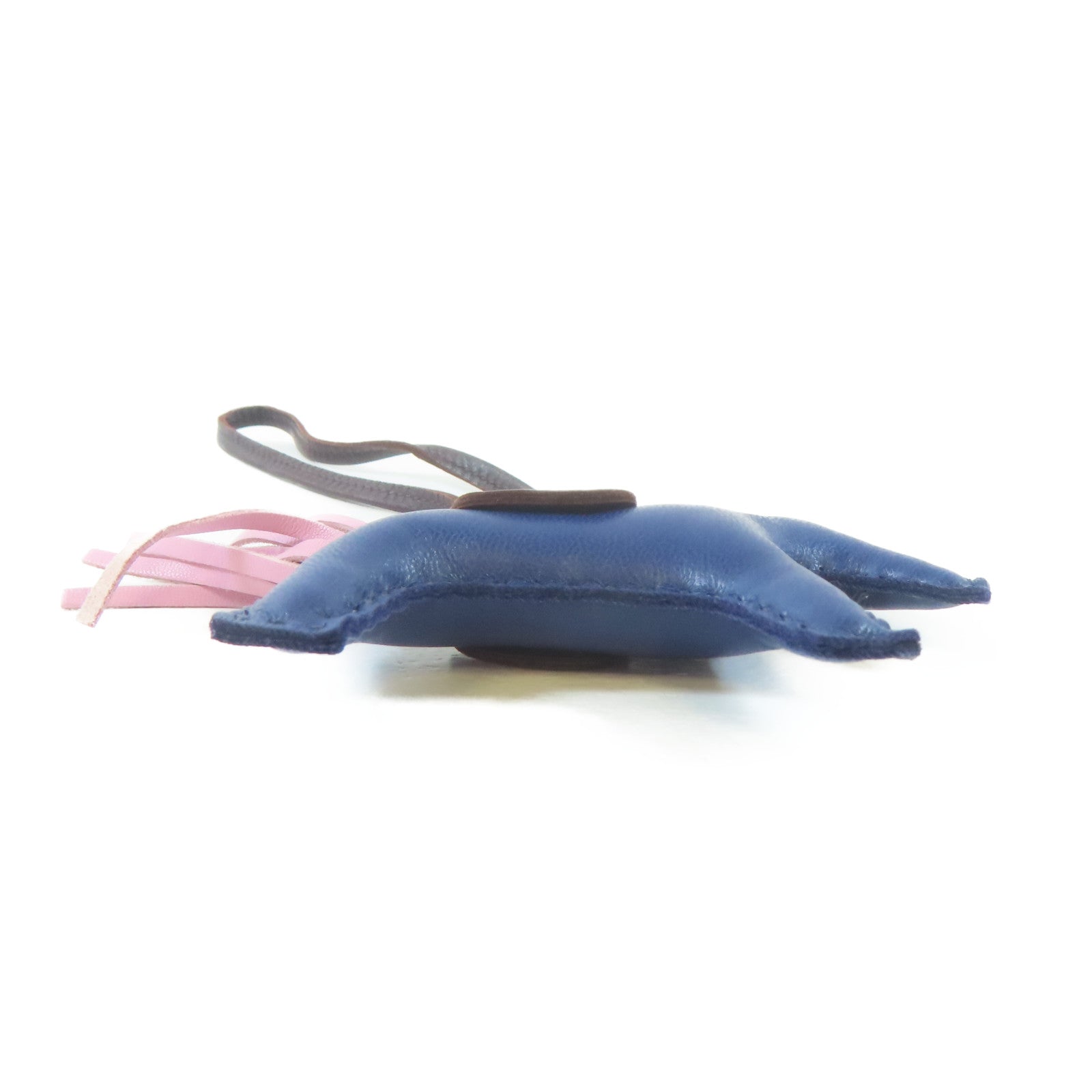 HERMES Swift皮革Rodeo PM掛飾Blue Saphir/藍色