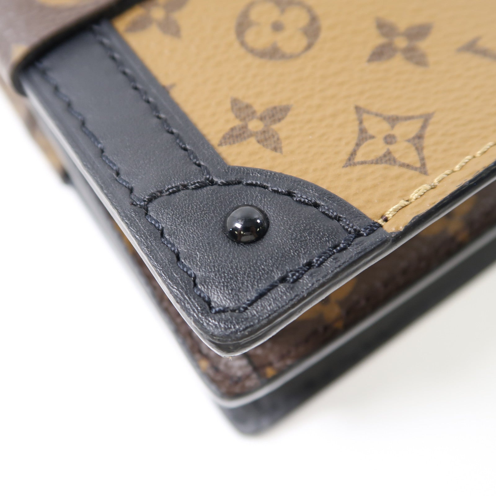 LOUIS VUITTON (PRICE DOWN) LV GHW Trunk Clutch Shoulder Bag M43596 Monogram Brown