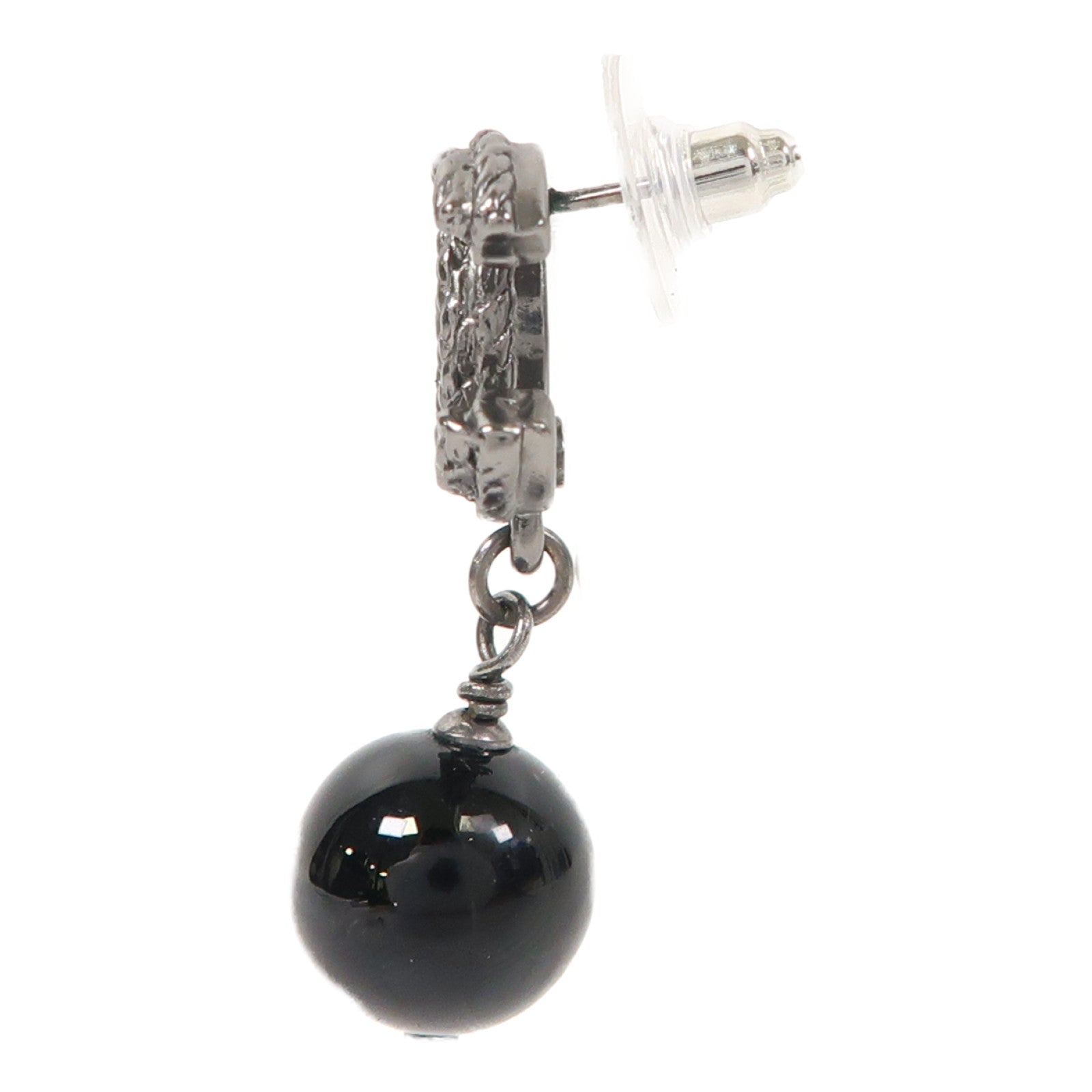 CHANEL 金屬Earrings耳環黑色