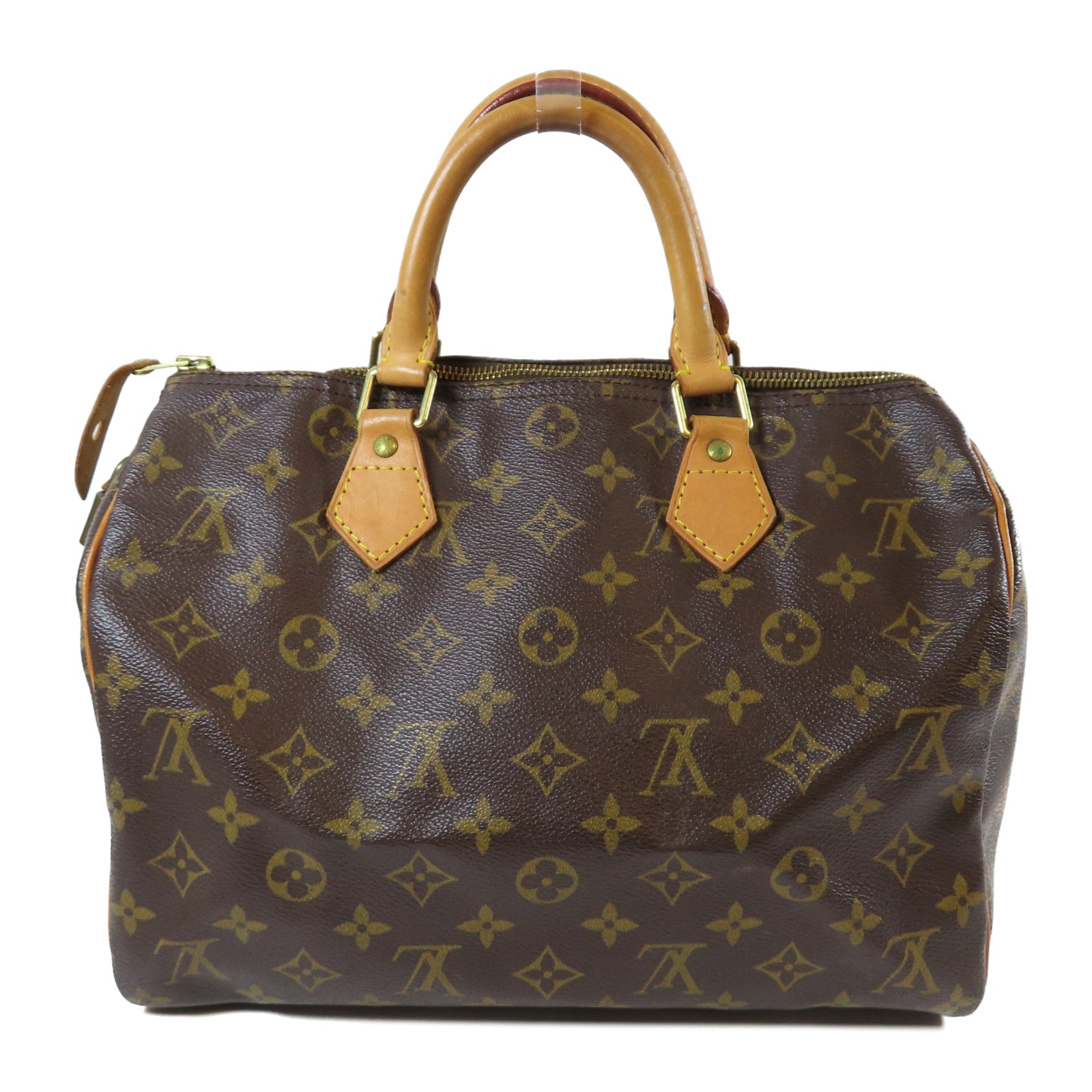 LOUIS VUITTON **【激減優惠】Monogram Speedy 30金扣手挽袋啡色