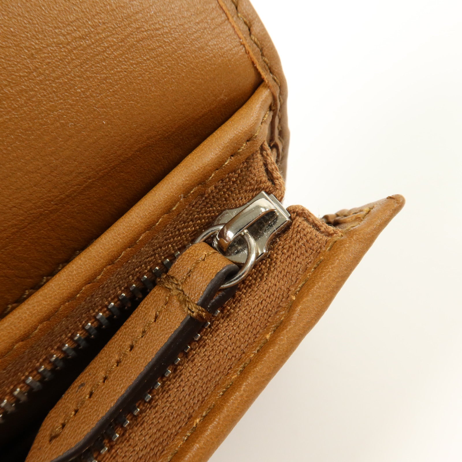 GUCCI 牛仔布/牛皮皮革GG Emblem Small金扣錢包