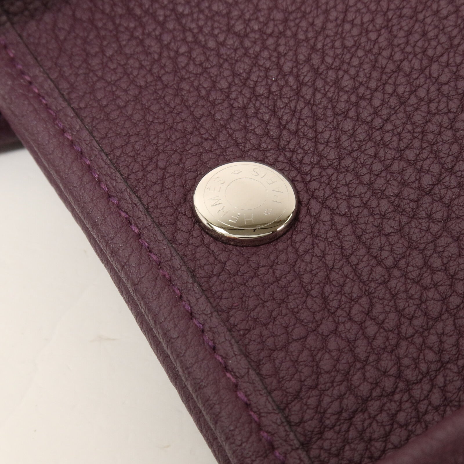 HERMES Negonda皮革Garden Party TPM手挽袋Cassis