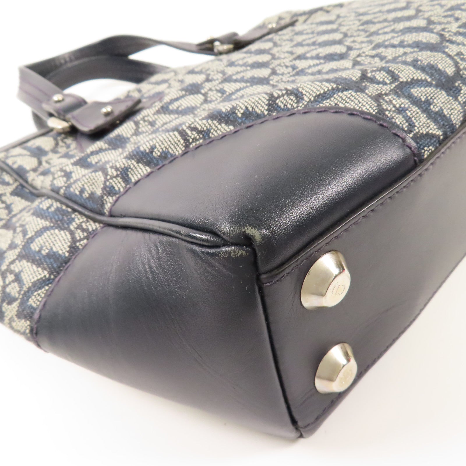 Dior 帆布Hand Bag銀扣手挽袋