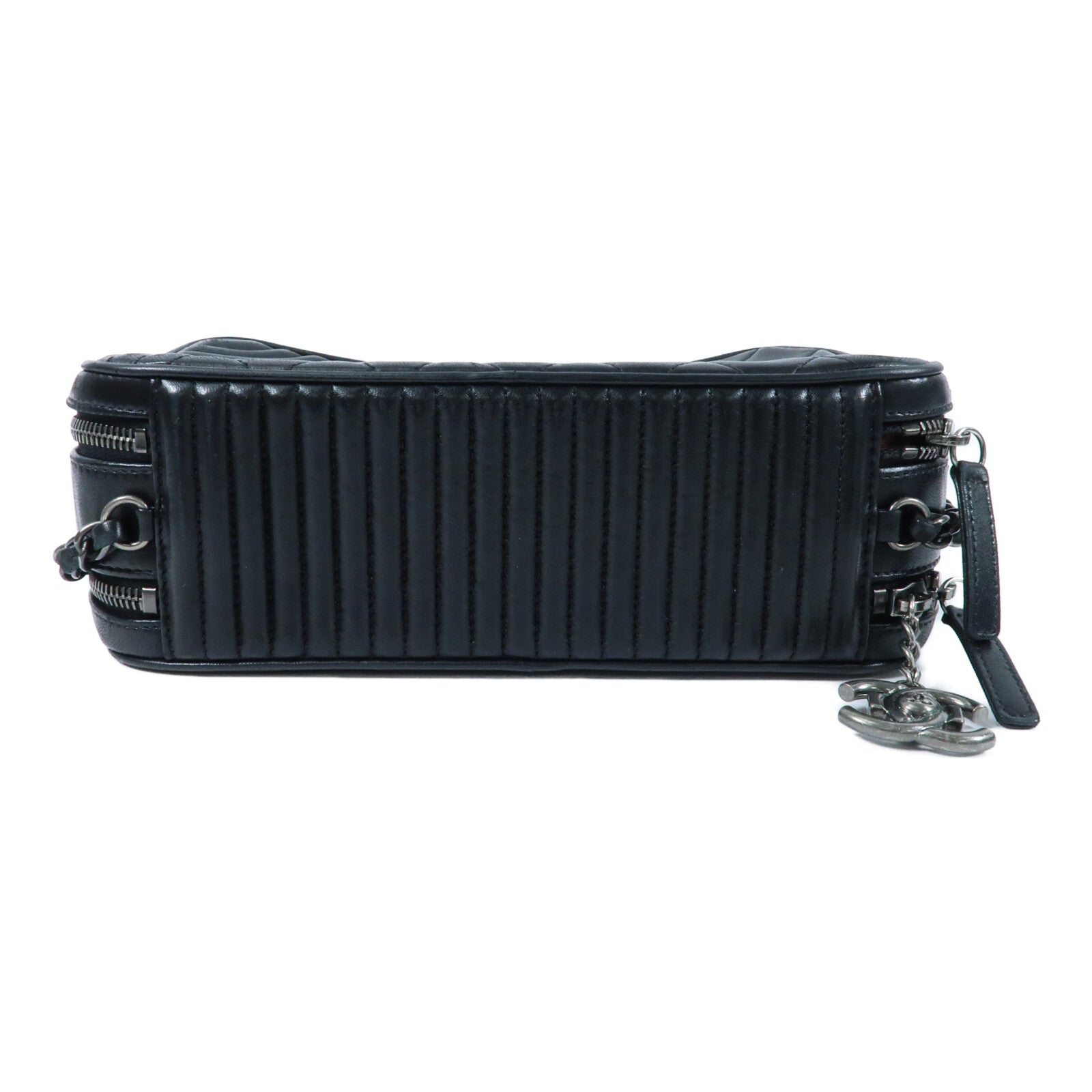 CHANEL 羊皮皮革Camera Bag鏈帶肩背袋