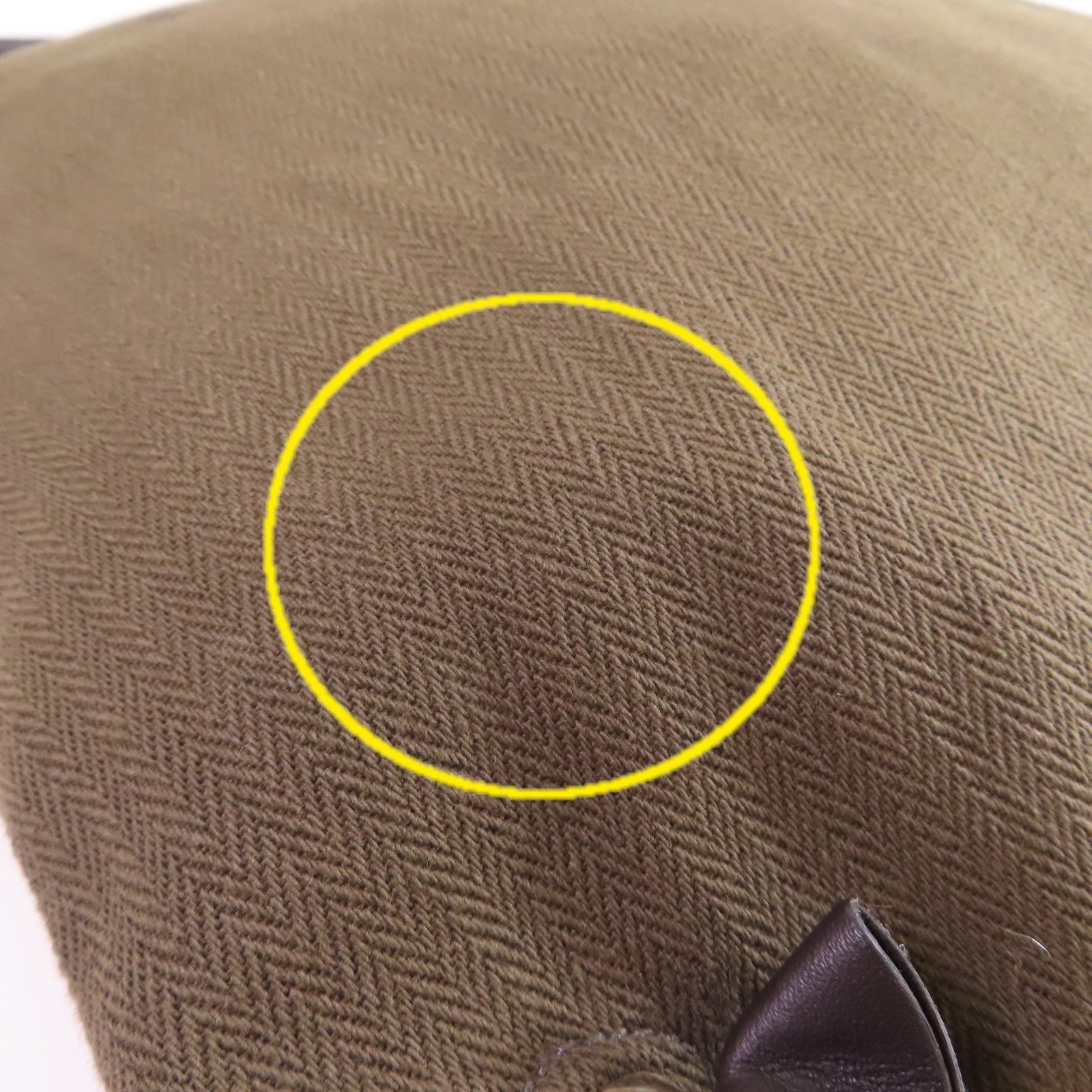 HERMES Toile Chevrons帆布Aline Backpack銀扣背包軍綠色