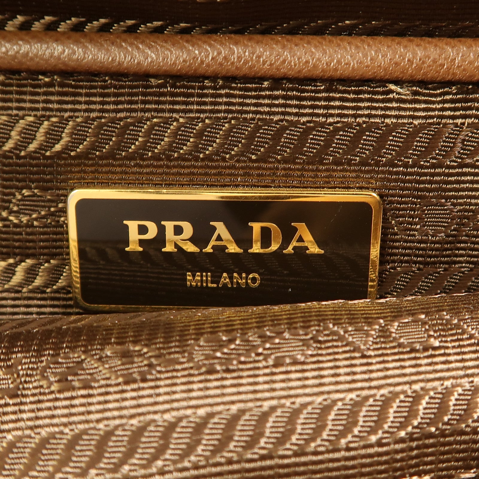 PRADA GHW 2way Shoulder Handbag BN2531 Nylon Brown