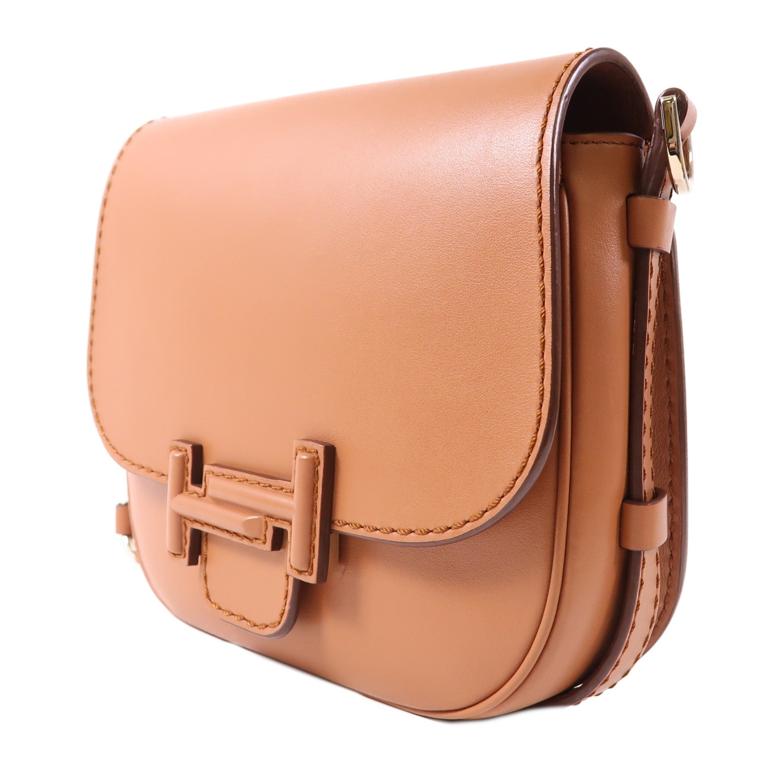 TOD'S 牛皮皮革Shoulder Bag金扣肩背袋