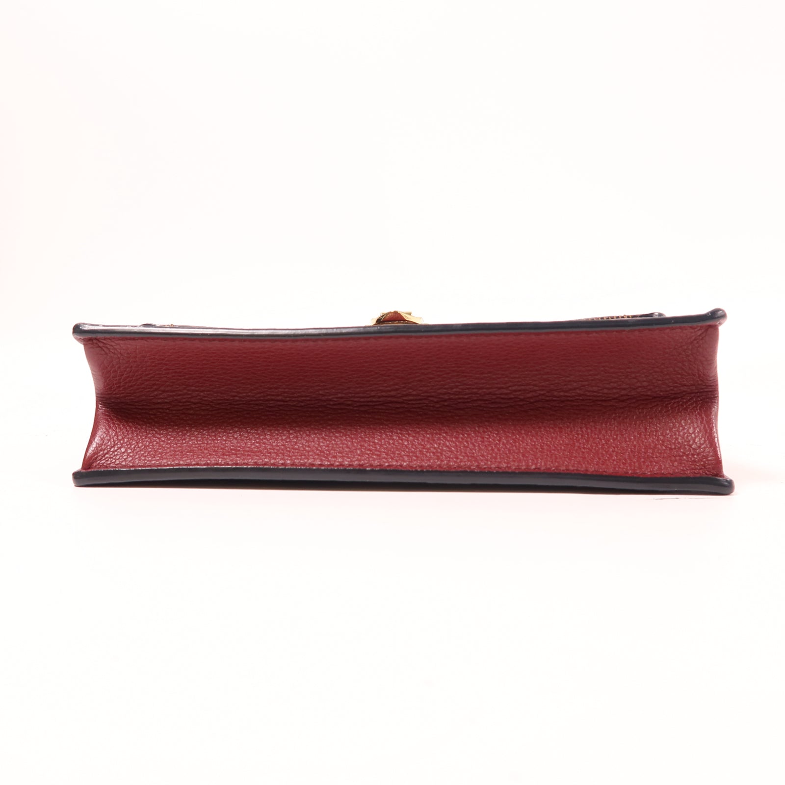 LOUIS VUITTON Damier Vavin WOC金扣鏈帶肩背袋啡色/紅色