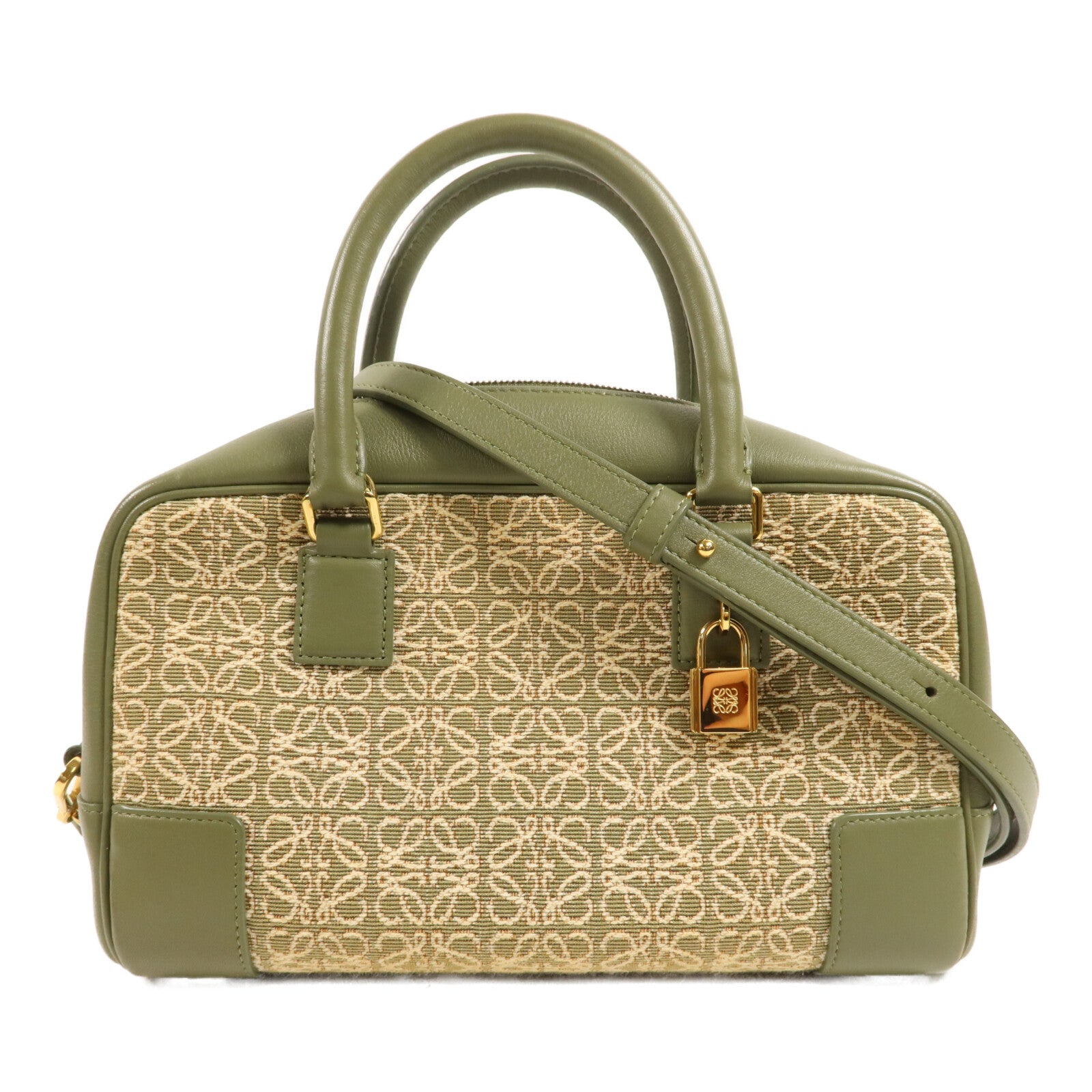 LOEWE 帆布Amazona 23手挽肩背兩用袋