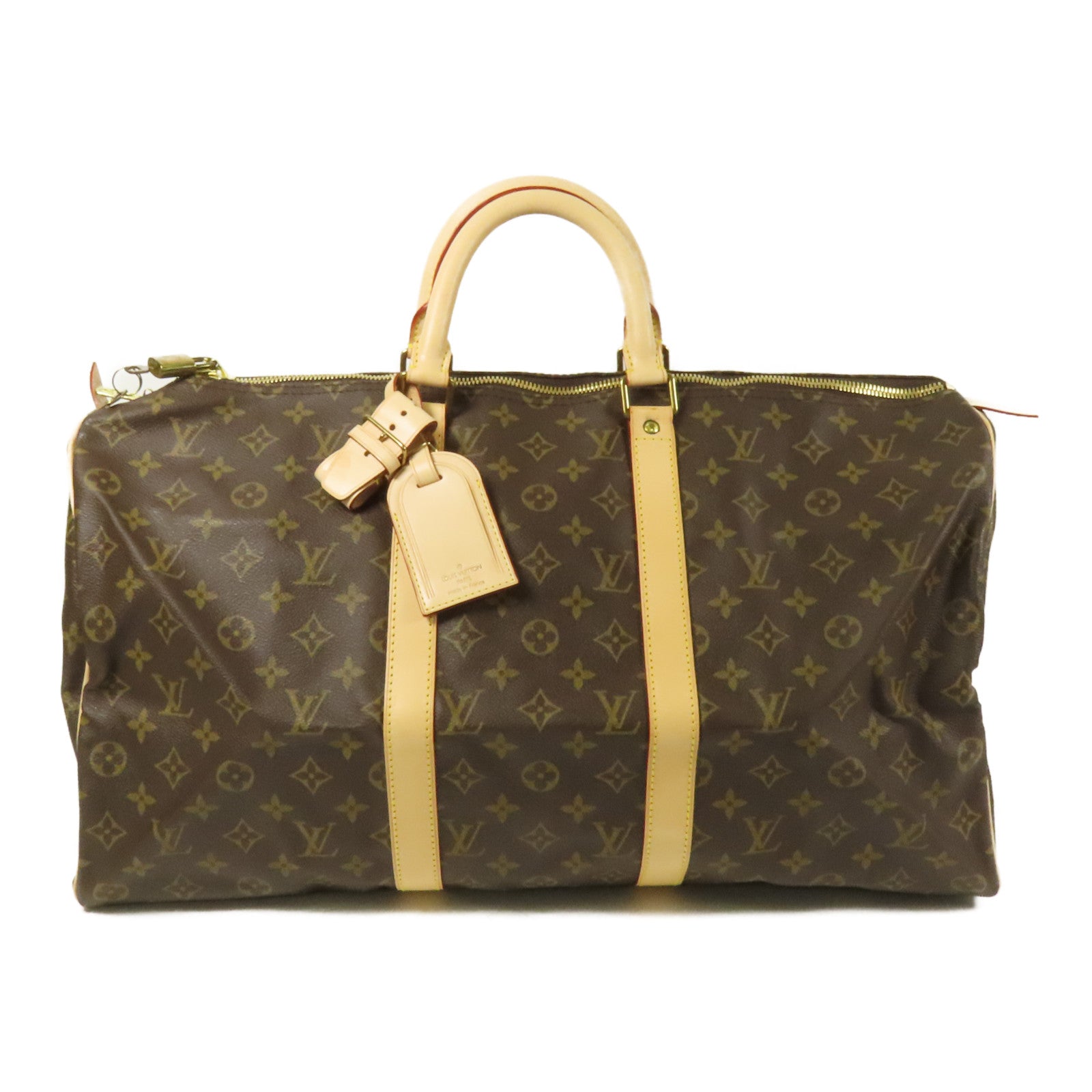 LOUIS VUITTON Monogram Keepall 50金扣手挽袋