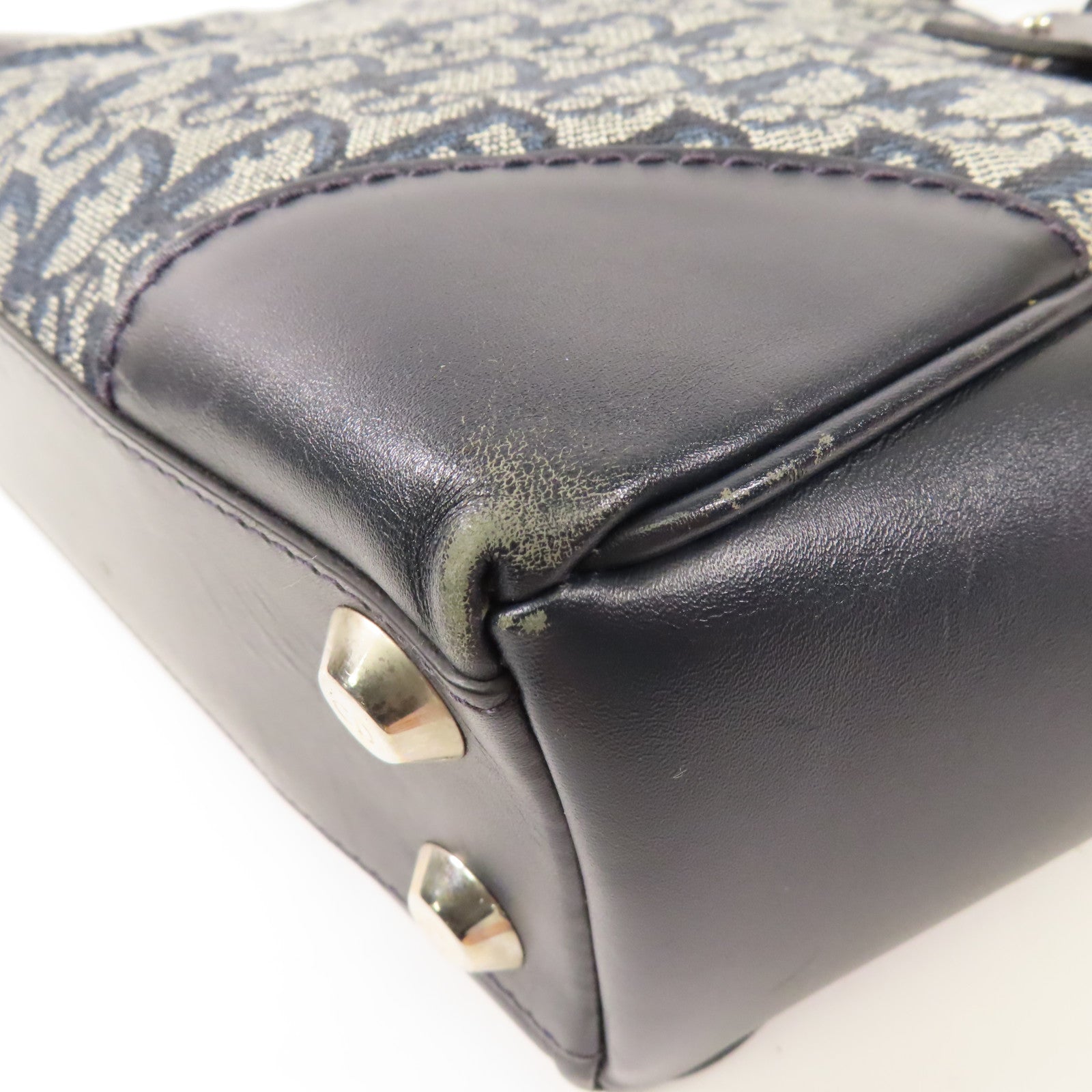Dior 帆布Hand Bag銀扣手挽袋
