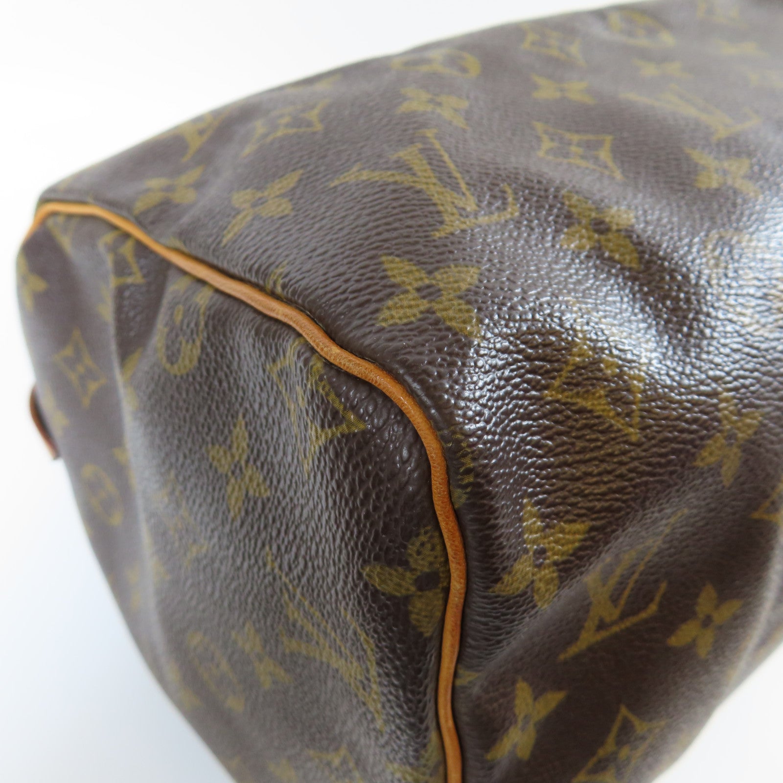 LOUIS VUITTON **【激減優惠】Monogram Speedy 30金扣手挽袋啡色