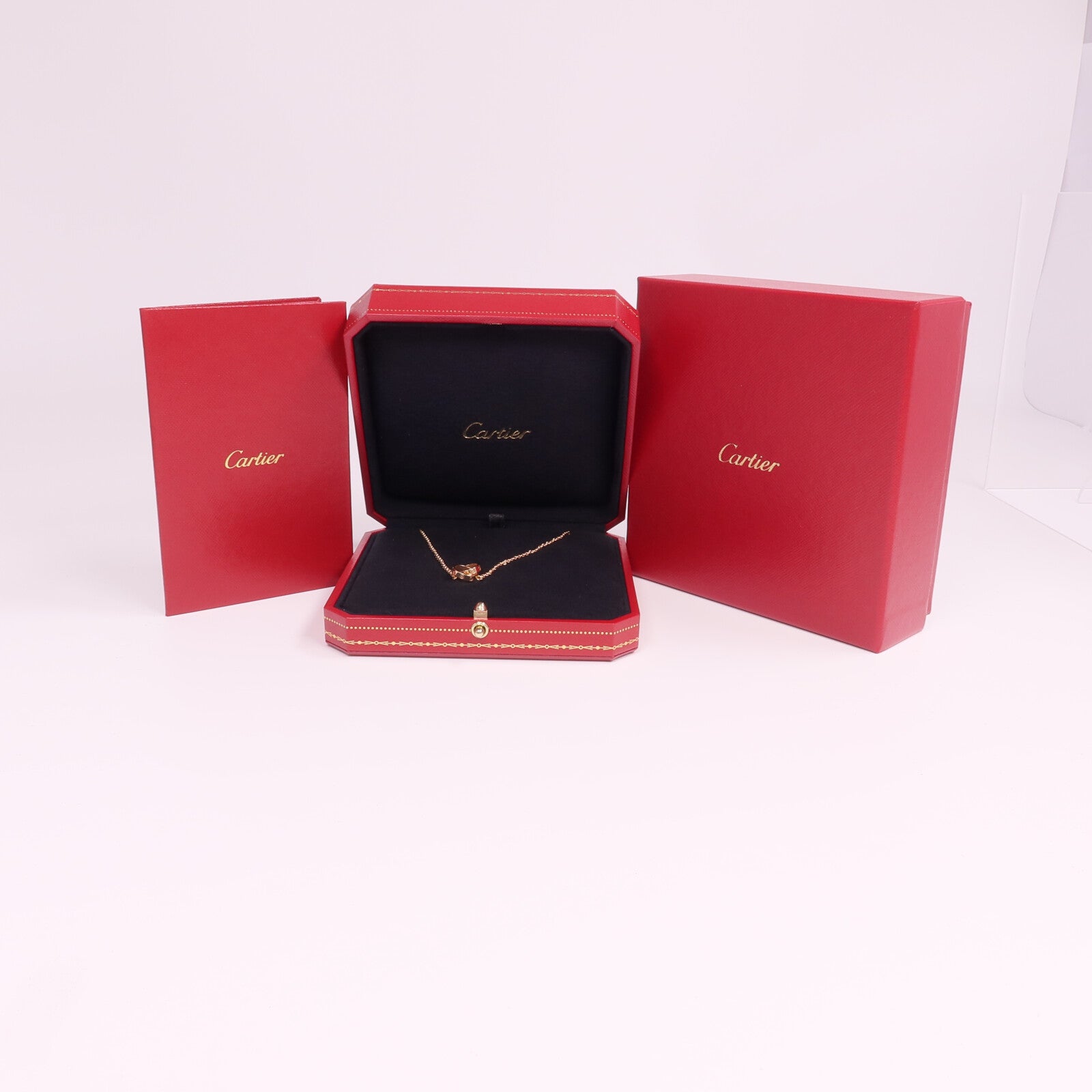 CARTIER 18K玫瑰金Love Necklace項鍊