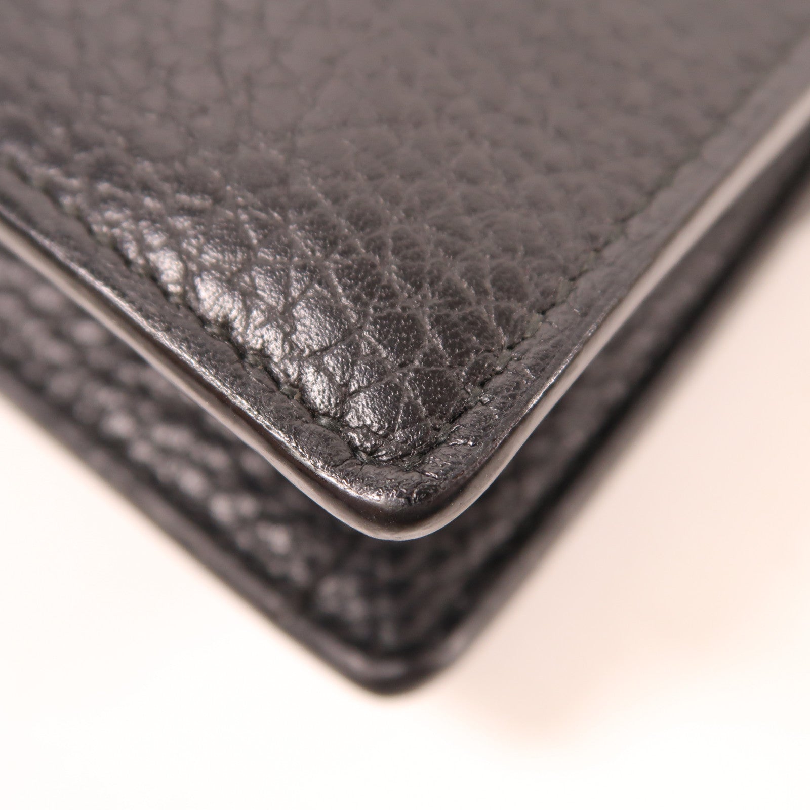 GUCCI GG SHW Dionysus Super Mini Chain Shoulder Bag Leather Black