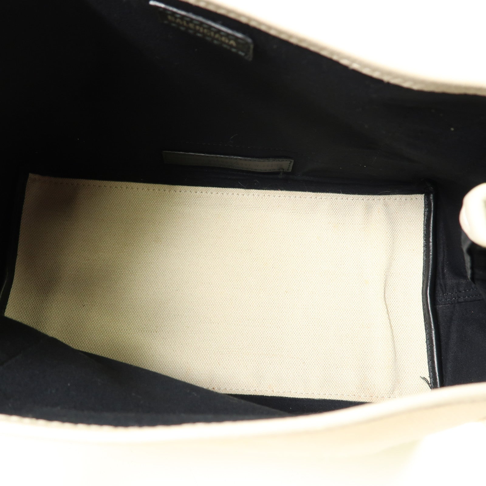 BALENCIAGA 帆布Navy Cabas手挽袋白色