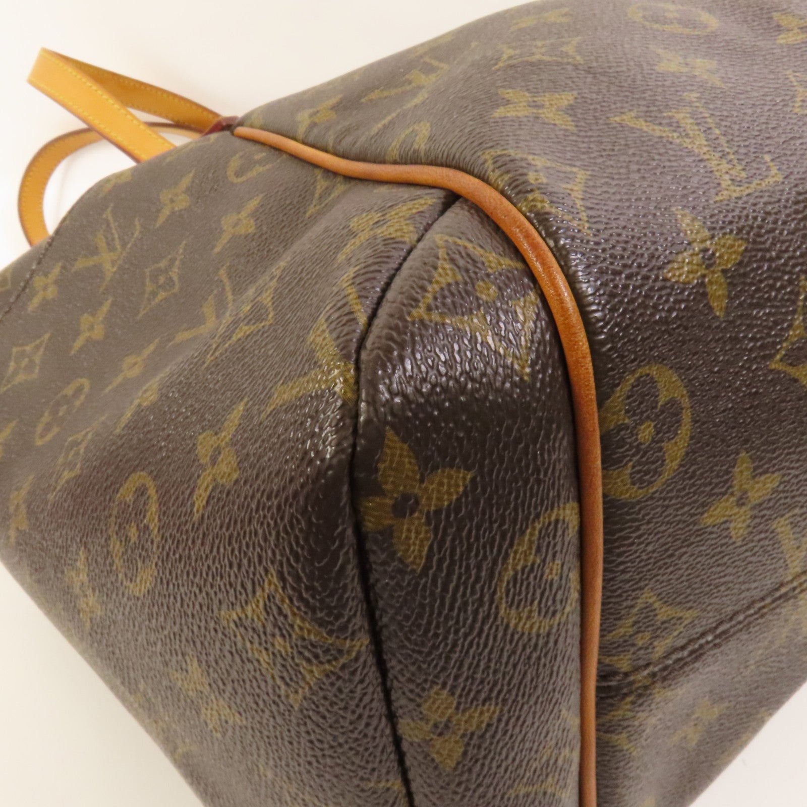 LOUIS VUITTON Monogram Totally MM金扣肩背袋棕色