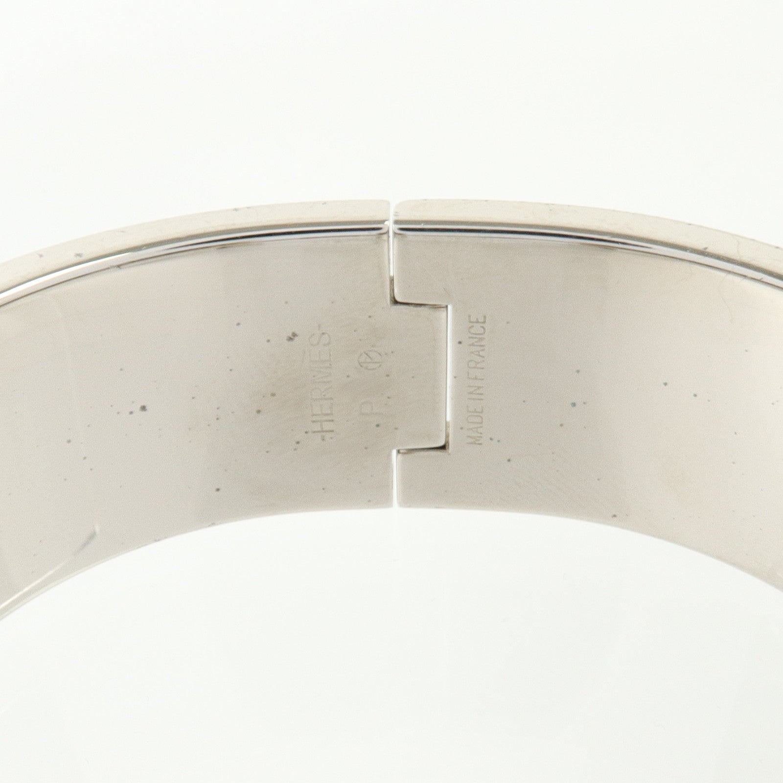 HERMES 金屬/琺瑯Clic-Clac H Bracelet銀扣手鏈