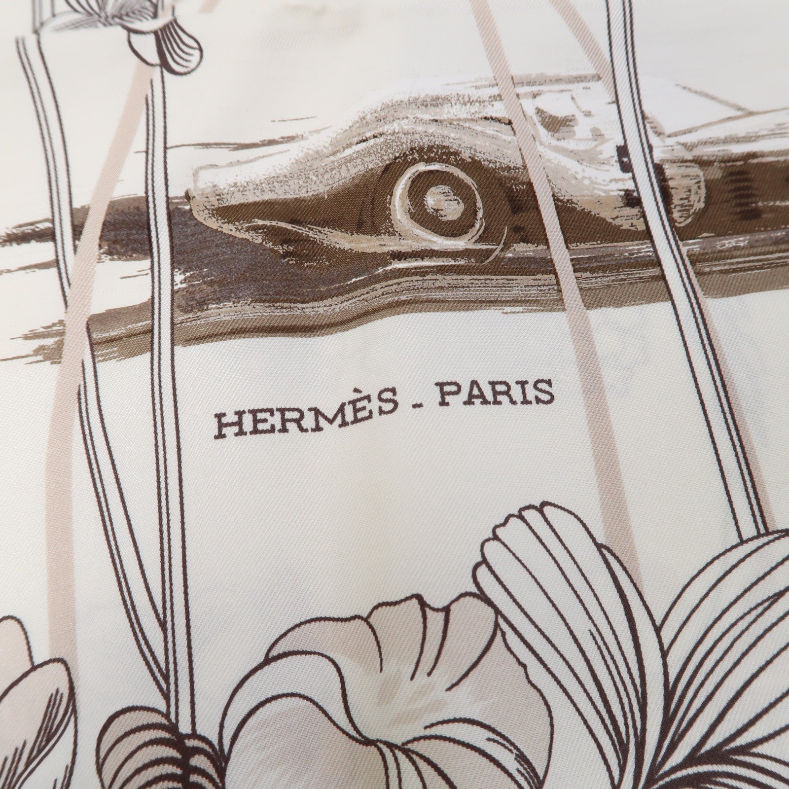HERMES 絲質Scarf 90x90絲巾白色