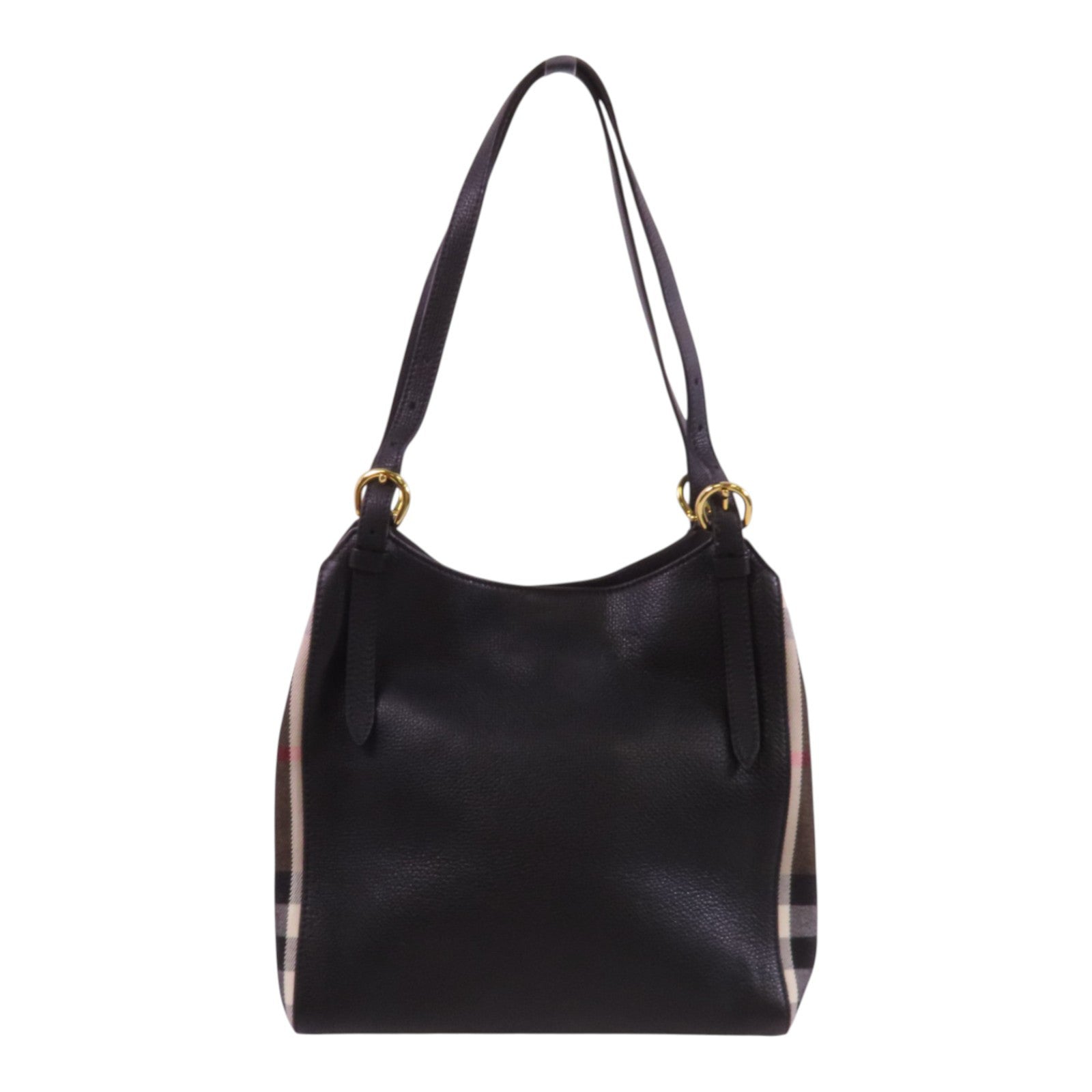BURBERRY 牛皮皮革Tote Bag金扣肩背袋
