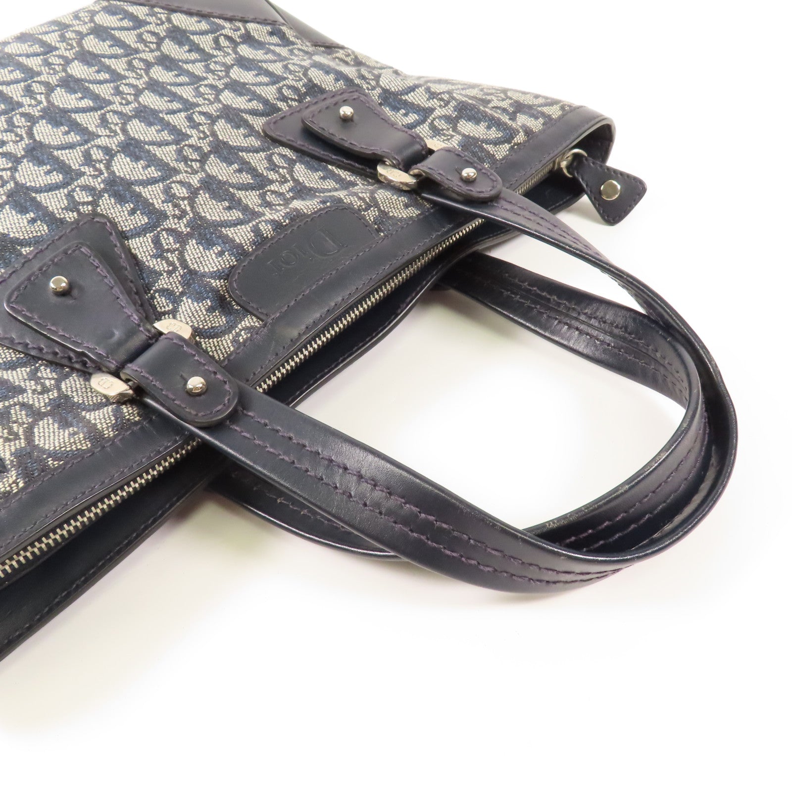 Dior 帆布Hand Bag銀扣手挽袋