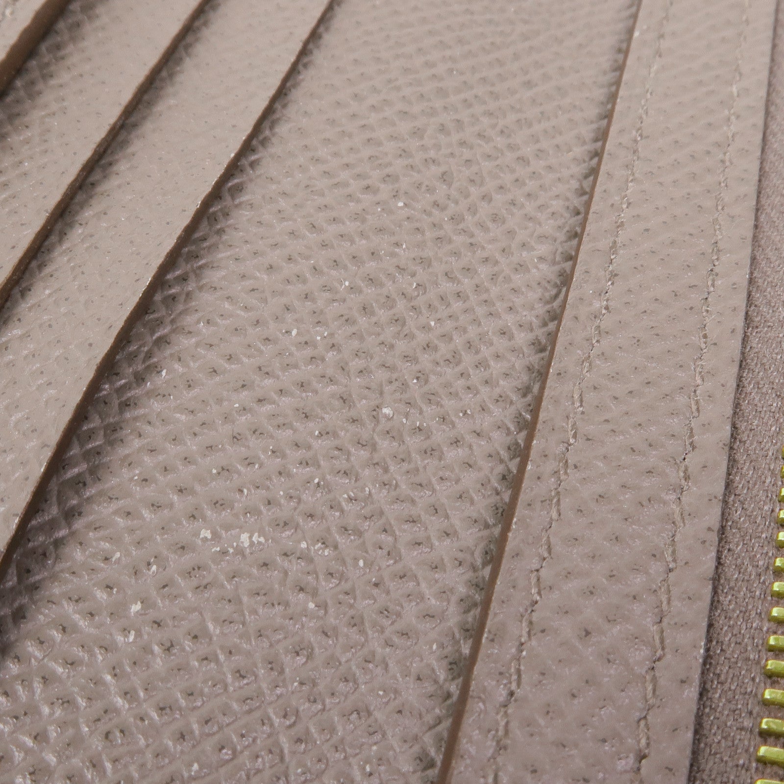 HERMES Epsom皮革Bearn金扣長錢包Etoupe