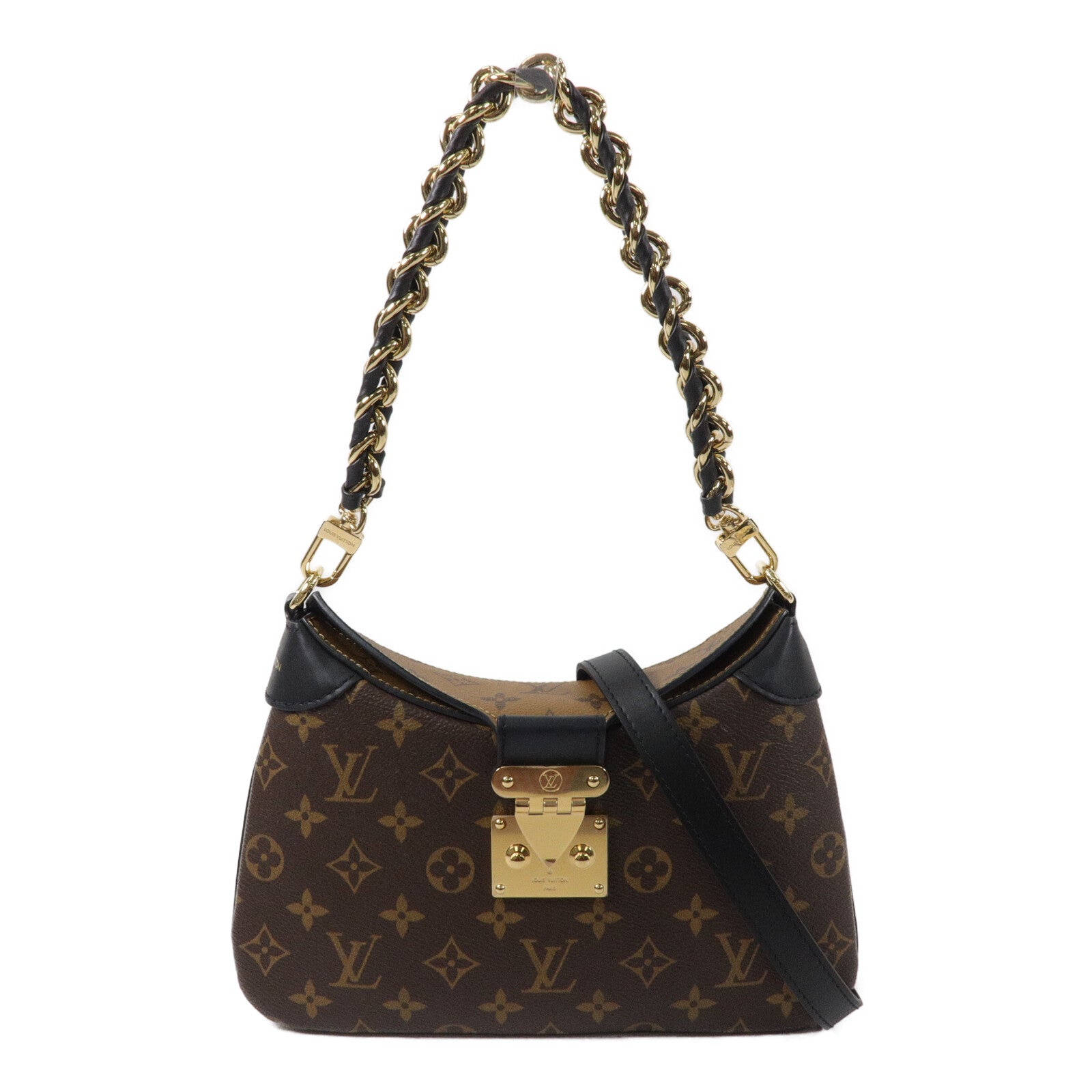 LOUIS VUITTON Monogram Reverse LV Twinny手挽肩背兩用袋