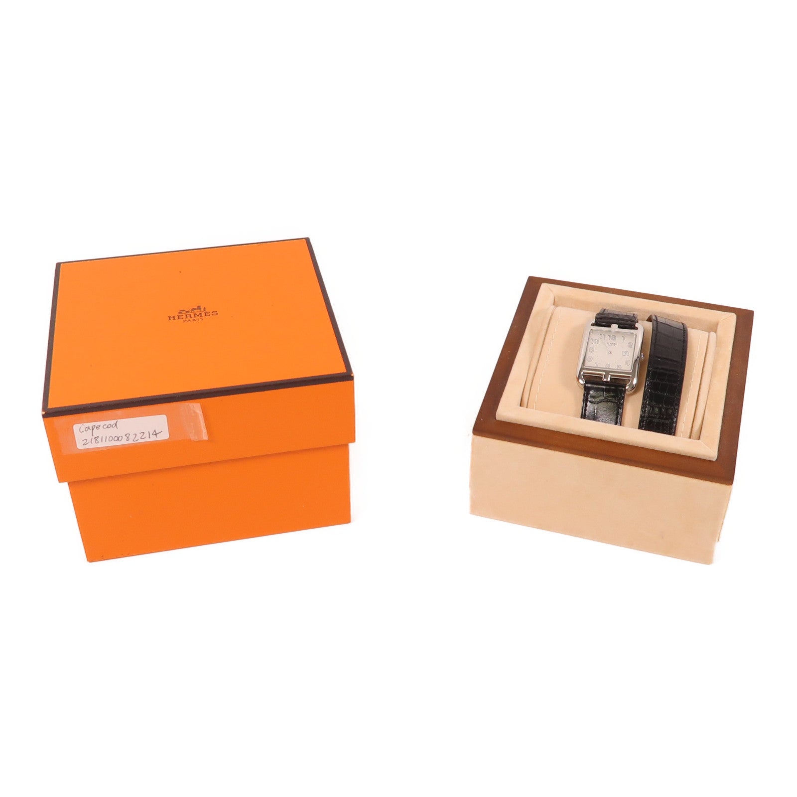 HERMES Cape Cod不鏽鋼手錶石英機芯白色