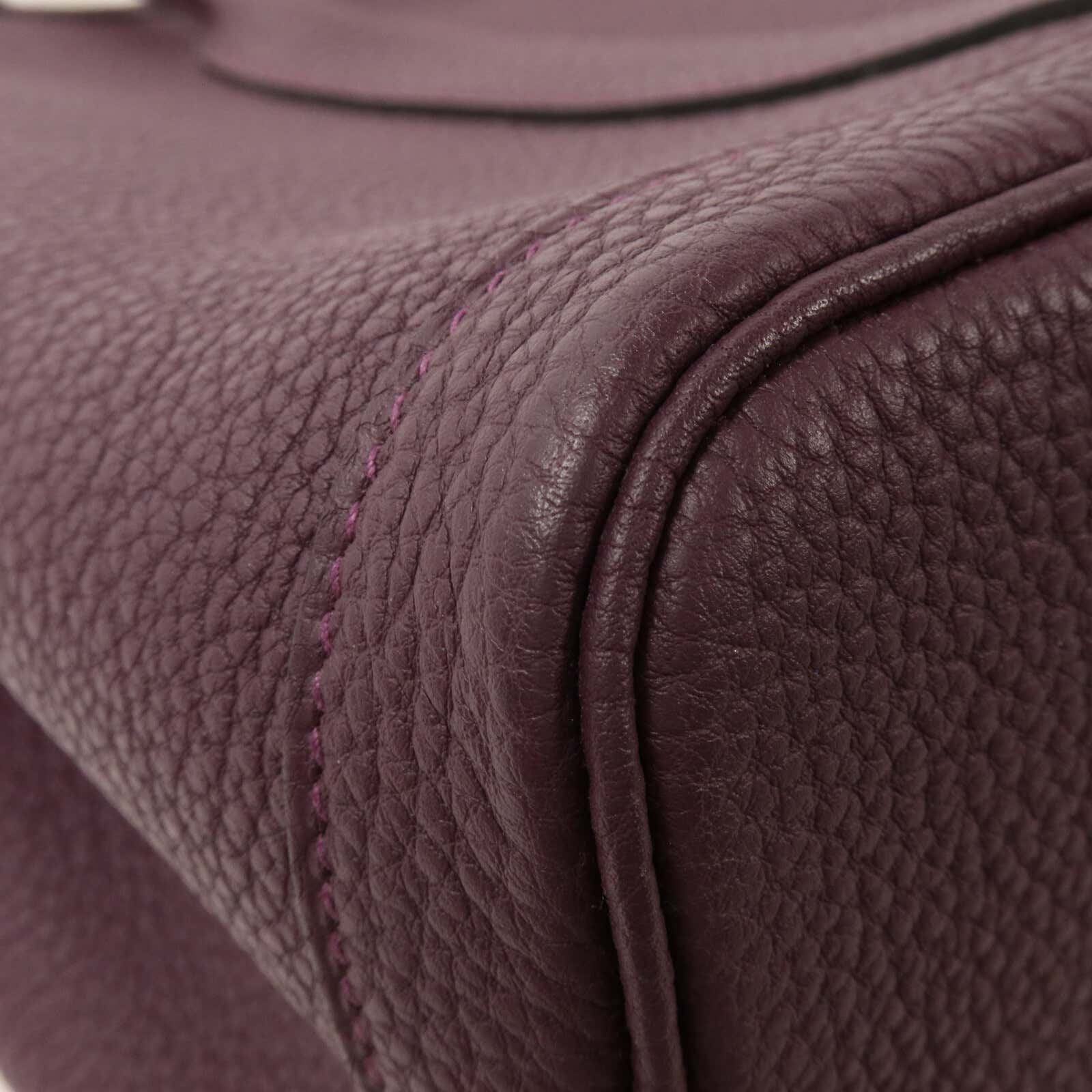 HERMES Negonda皮革Garden Party TPM手挽袋Cassis