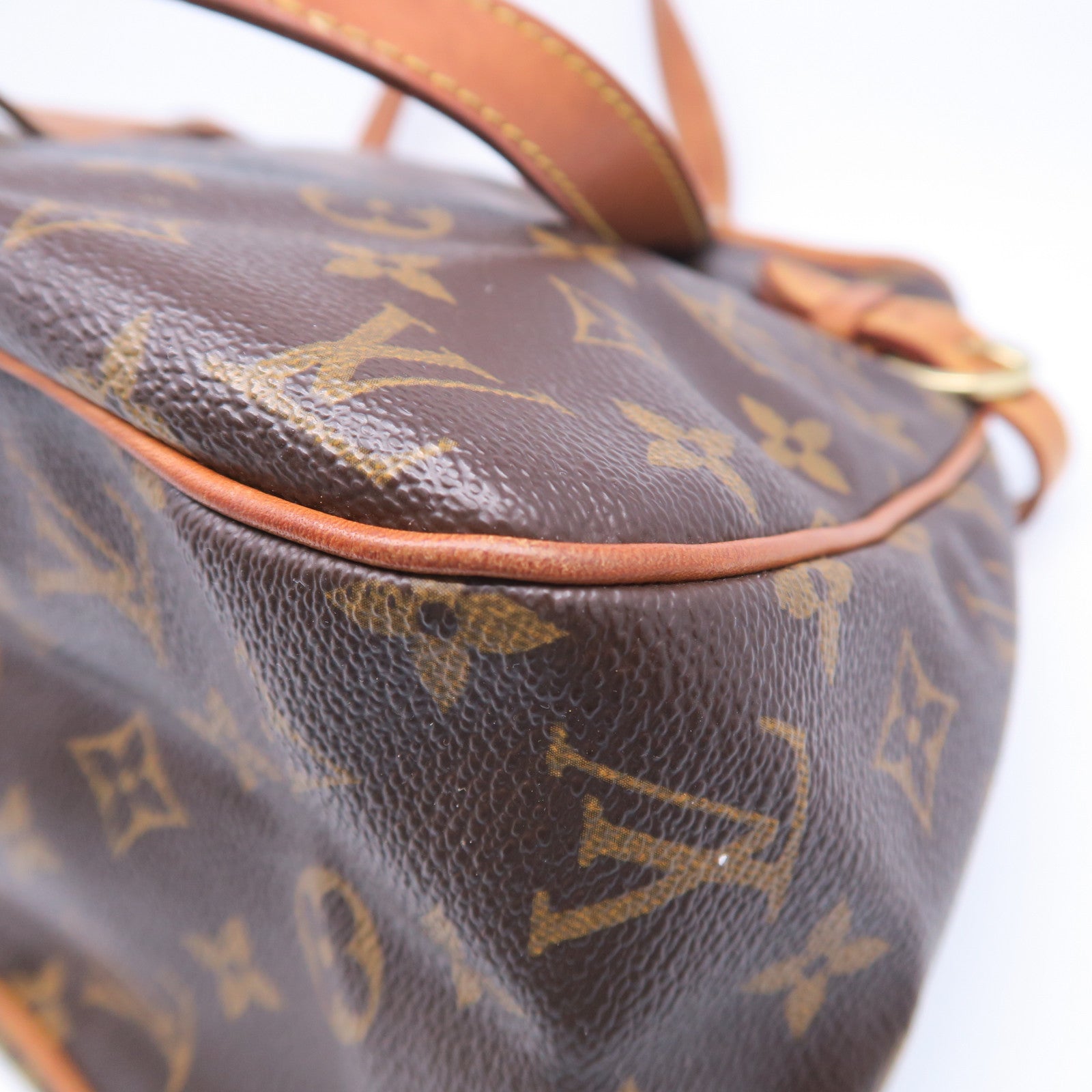 LOUIS VUITTON 【激減優惠】Monogram Batignolles Horizontal金扣肩背袋啡色