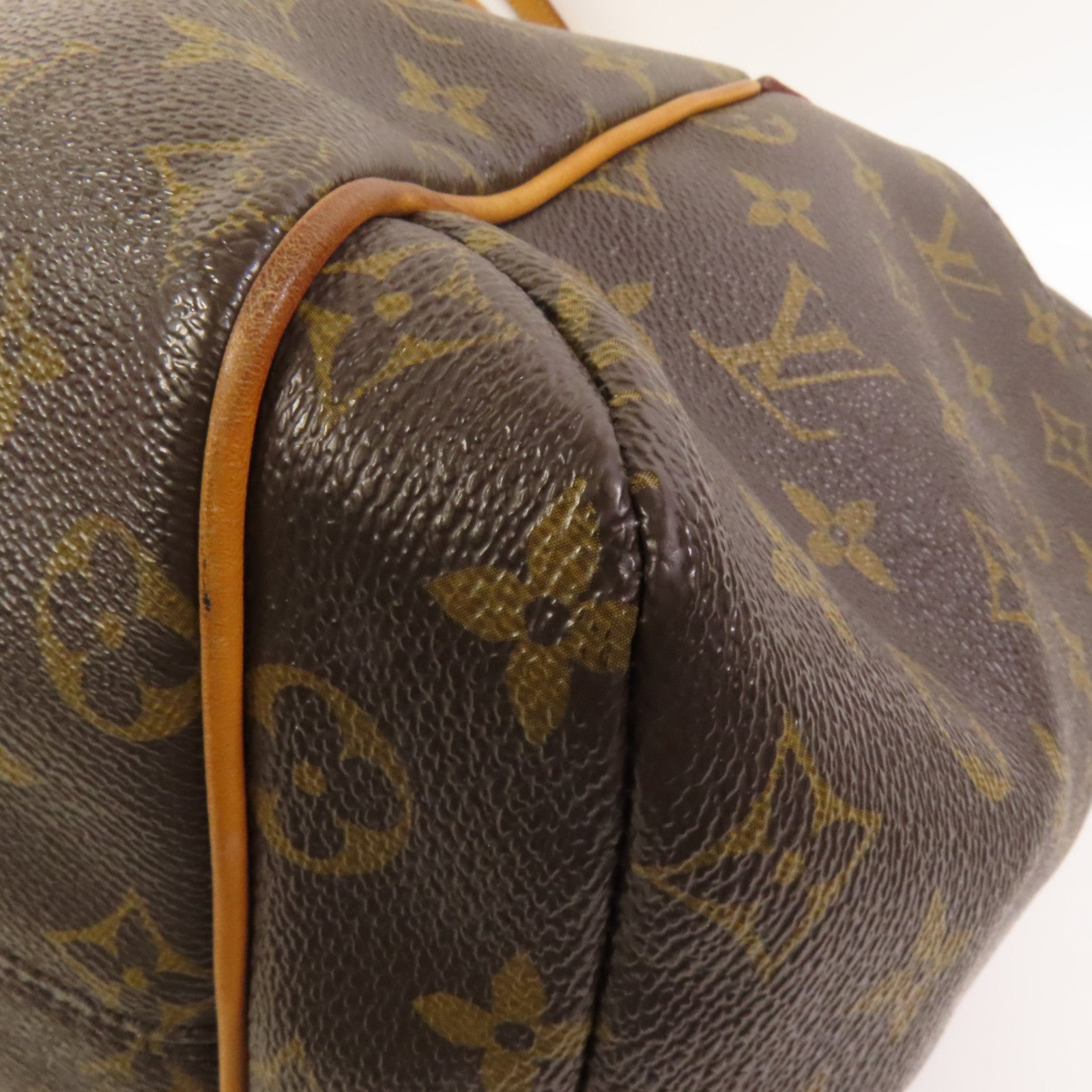 LOUIS VUITTON Monogram Totally MM金扣肩背袋棕色