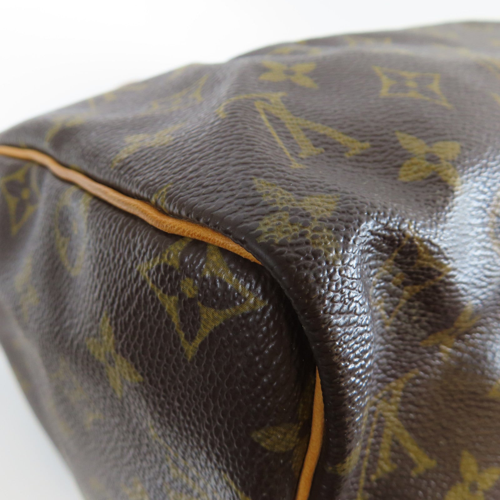 LOUIS VUITTON **【激減優惠】Monogram Speedy 30金扣手挽袋啡色