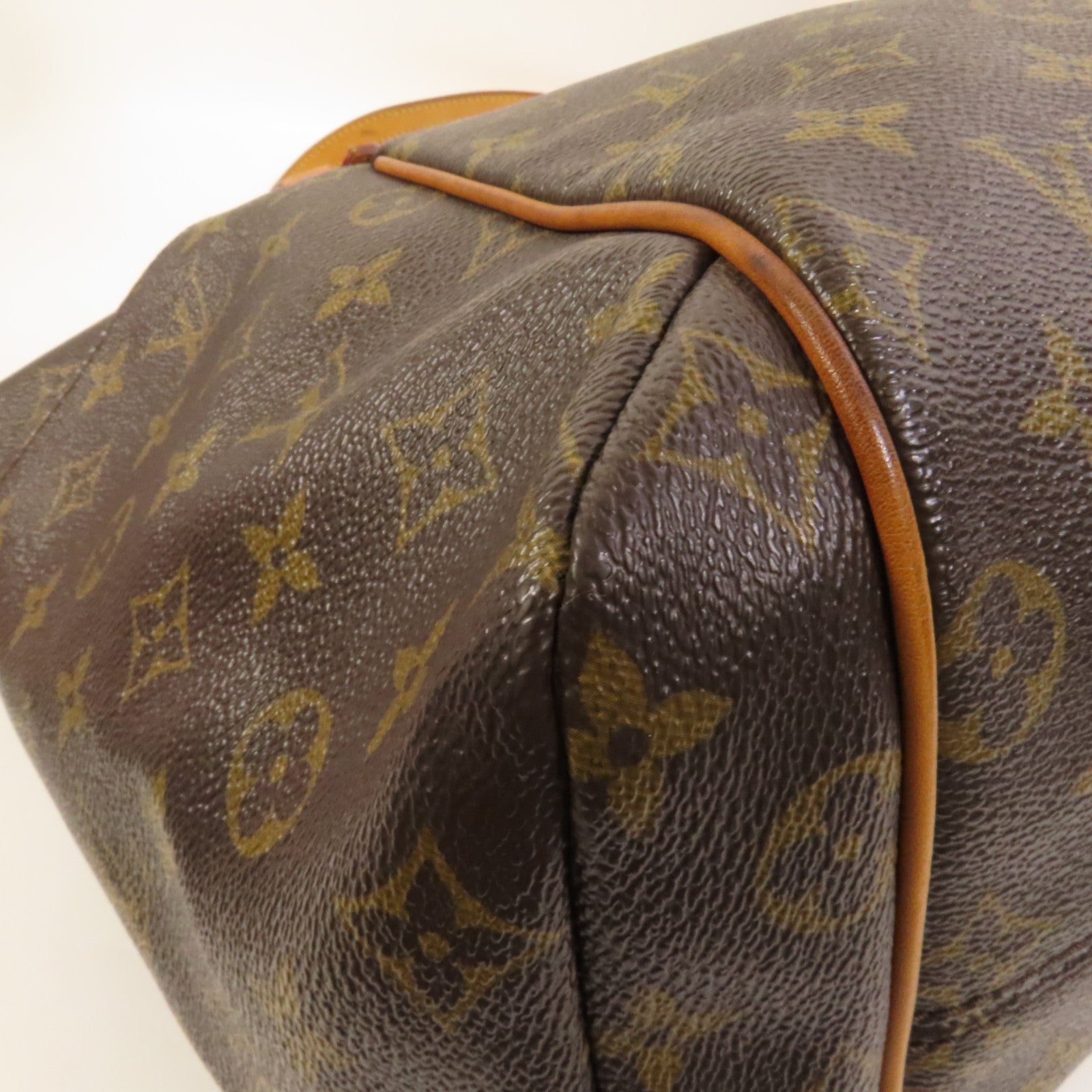 LOUIS VUITTON Monogram Totally MM金扣肩背袋棕色