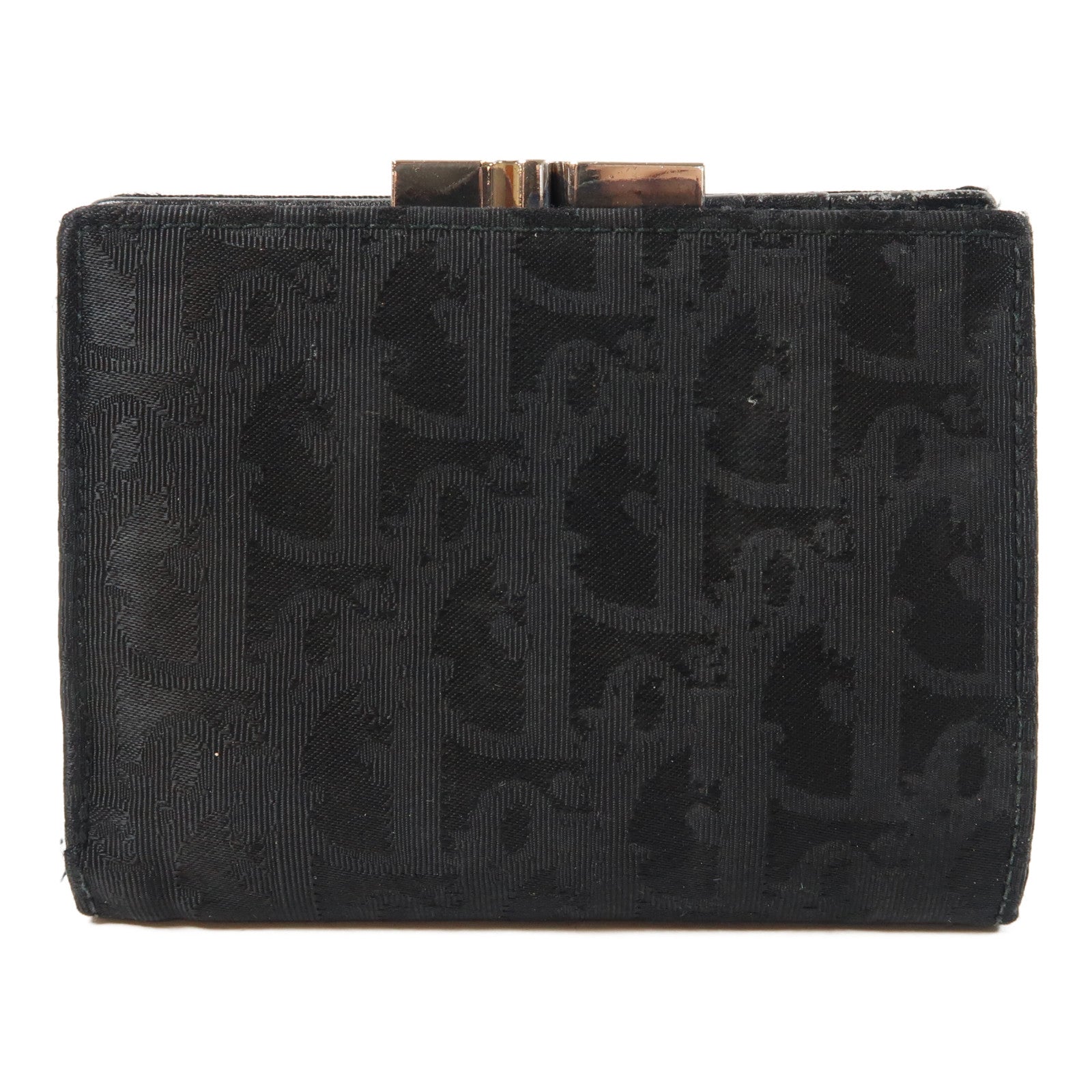 Dior 【激減優惠】帆布Vintage Wallet銀扣錢包黑色