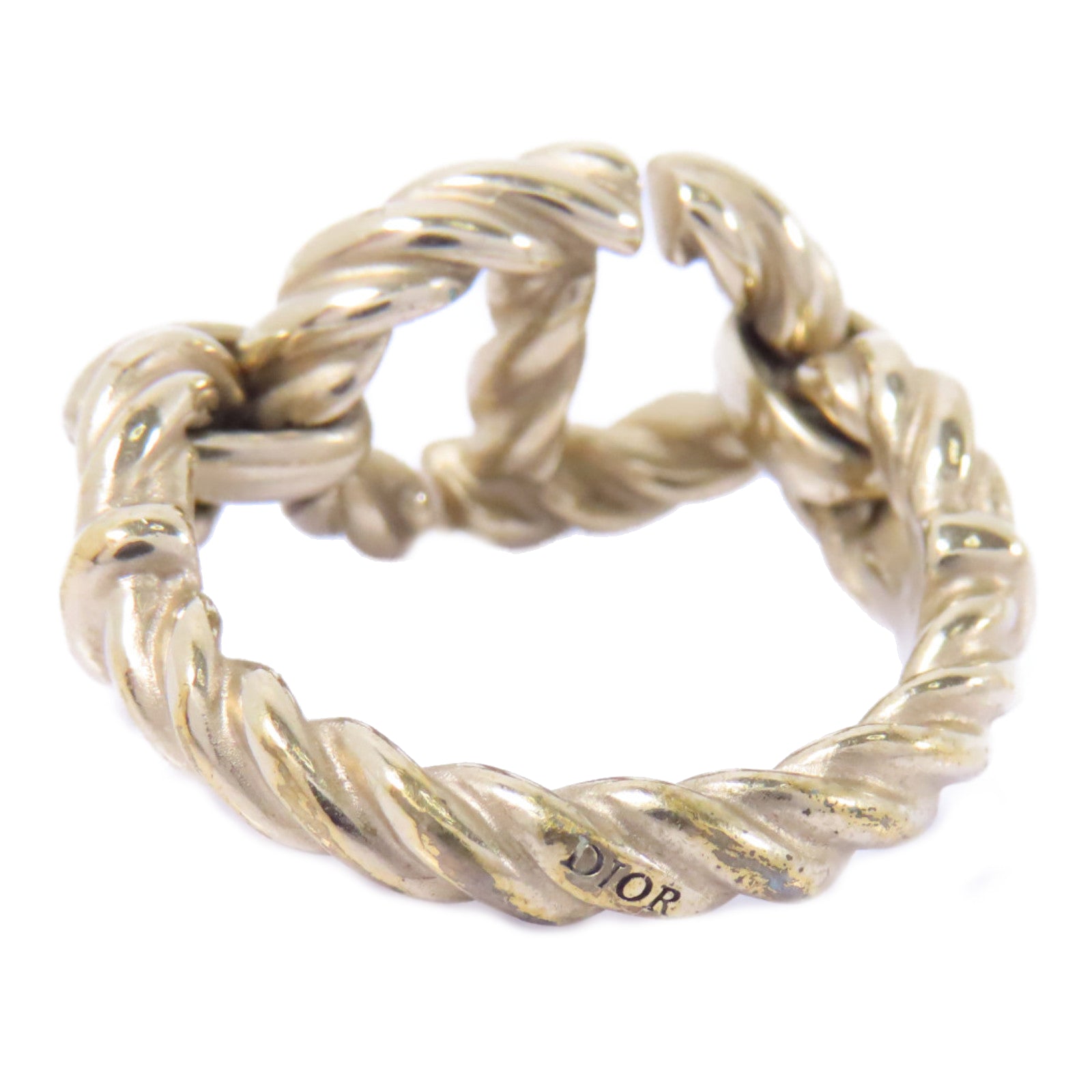 Dior 金屬Navy Ring戒指US#6.25金色