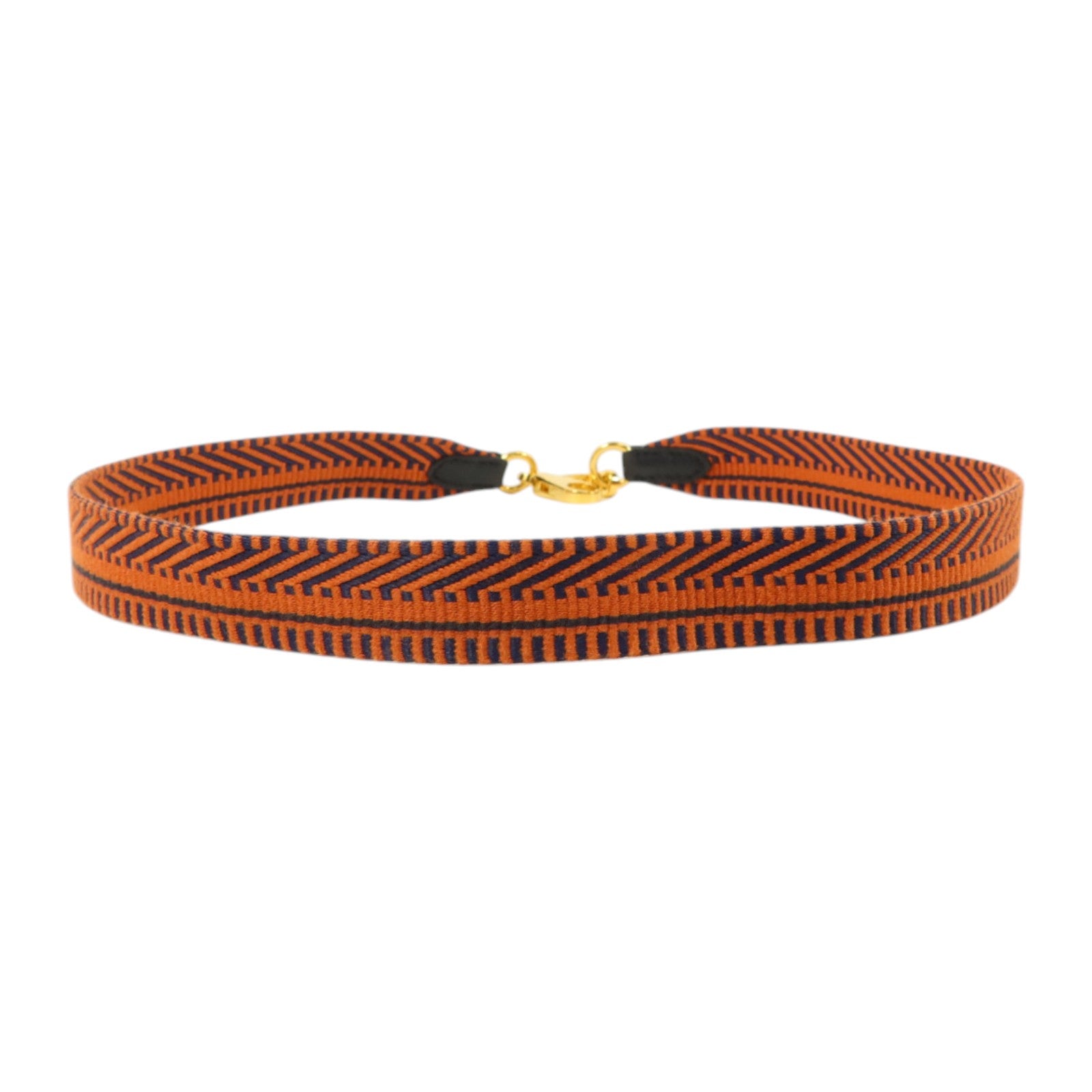 HERMES 帆布/Swift皮革Sangle Cavale Strap 25mm金扣肩帶