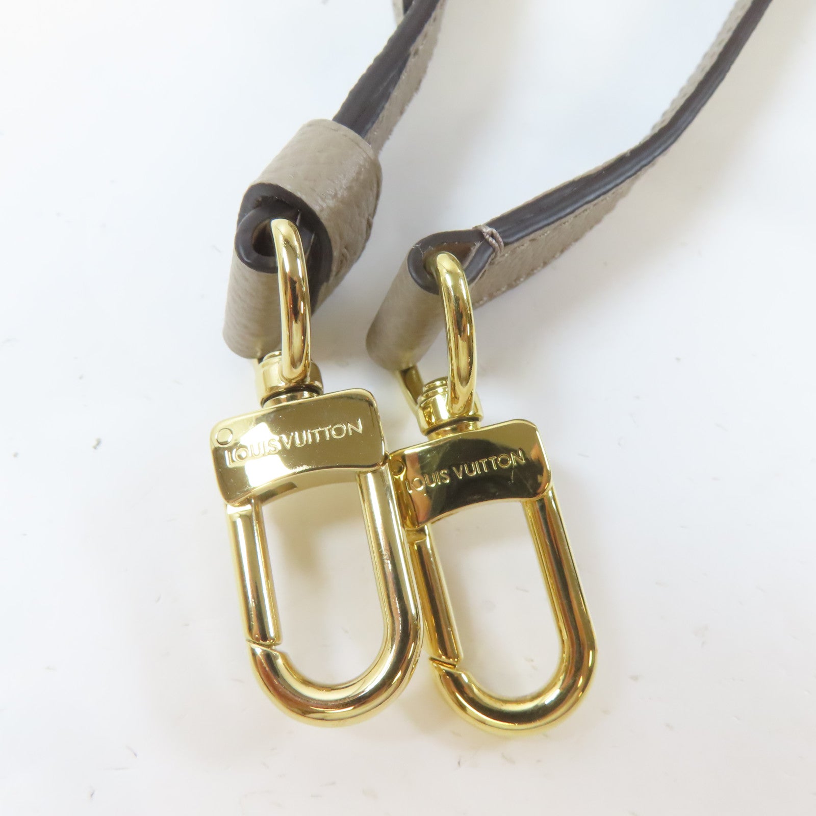LOUIS VUITTON Monogram Empreinte On The Go PM金扣手挽肩背兩用袋淺褐色