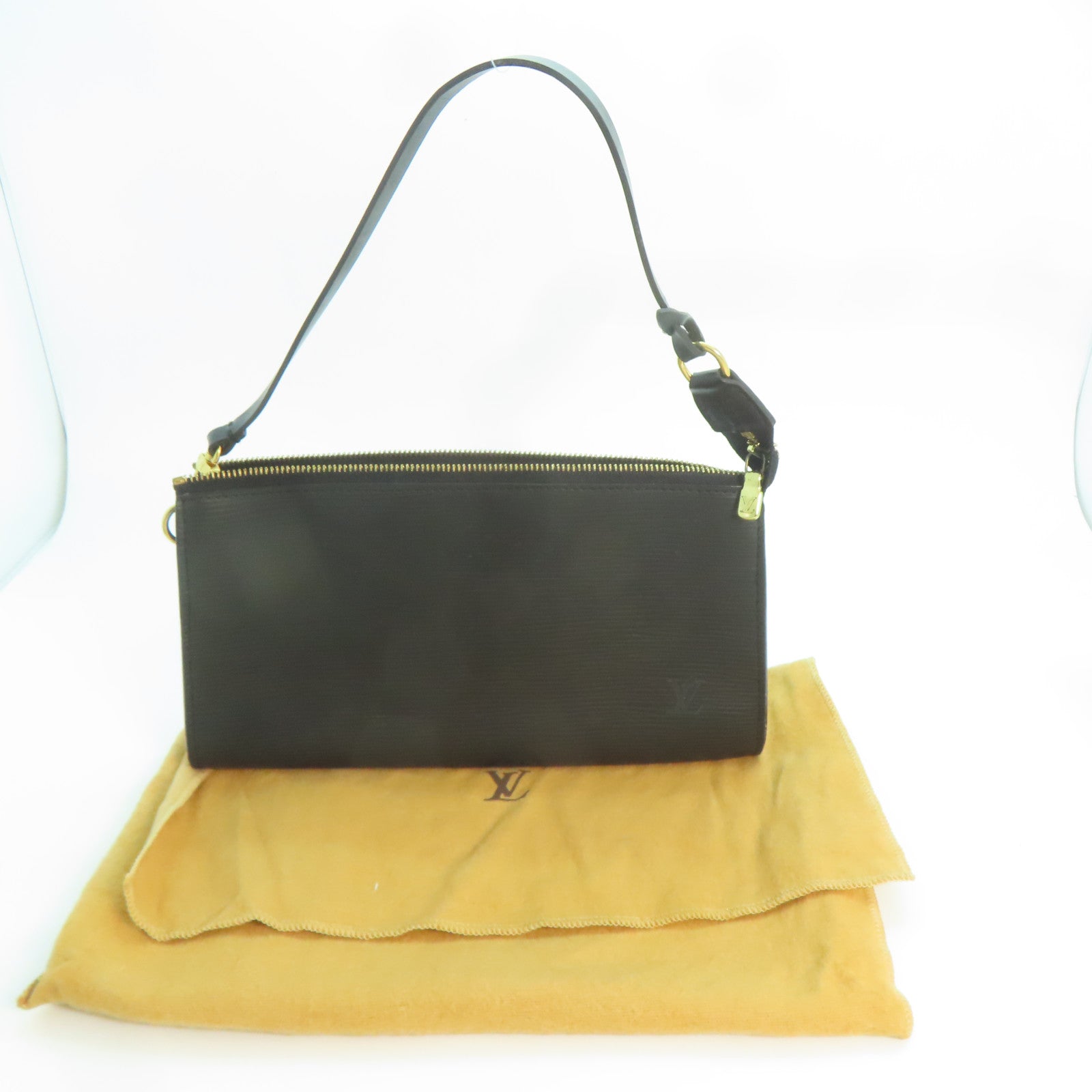 LOUIS VUITTON Epi Pochette Accessories Pouch金扣手挽袋