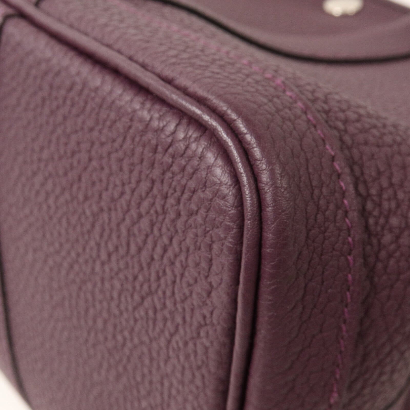 HERMES Negonda皮革Garden Party TPM手挽袋Cassis